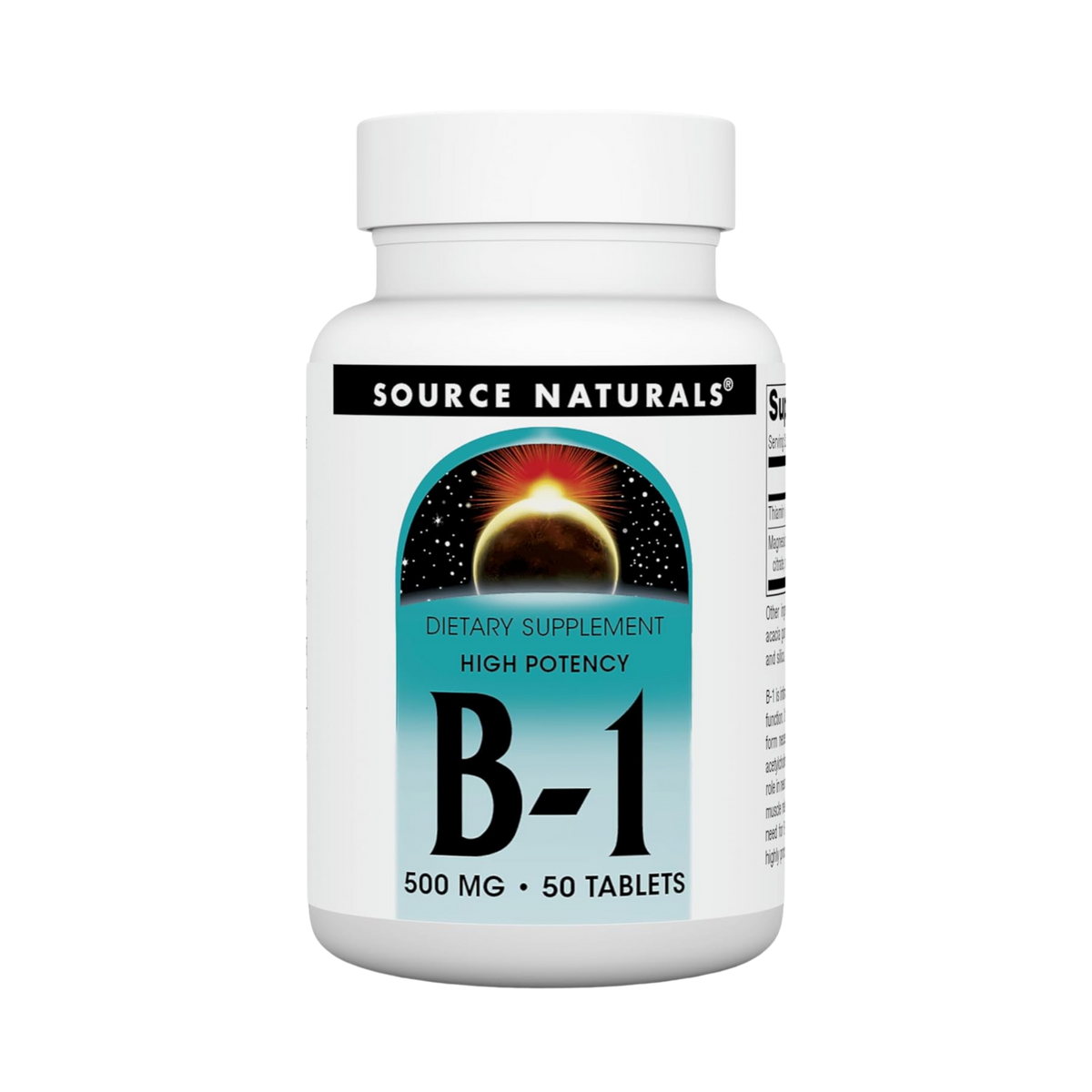 Source Naturals, B-1, High Potency, 500 Mg, 50 Tablets