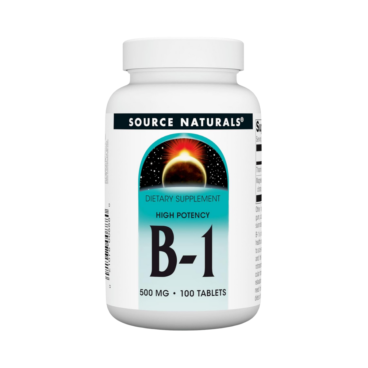 Source Naturals, B-1, High Potency, 500 Mg, 100 Tablets