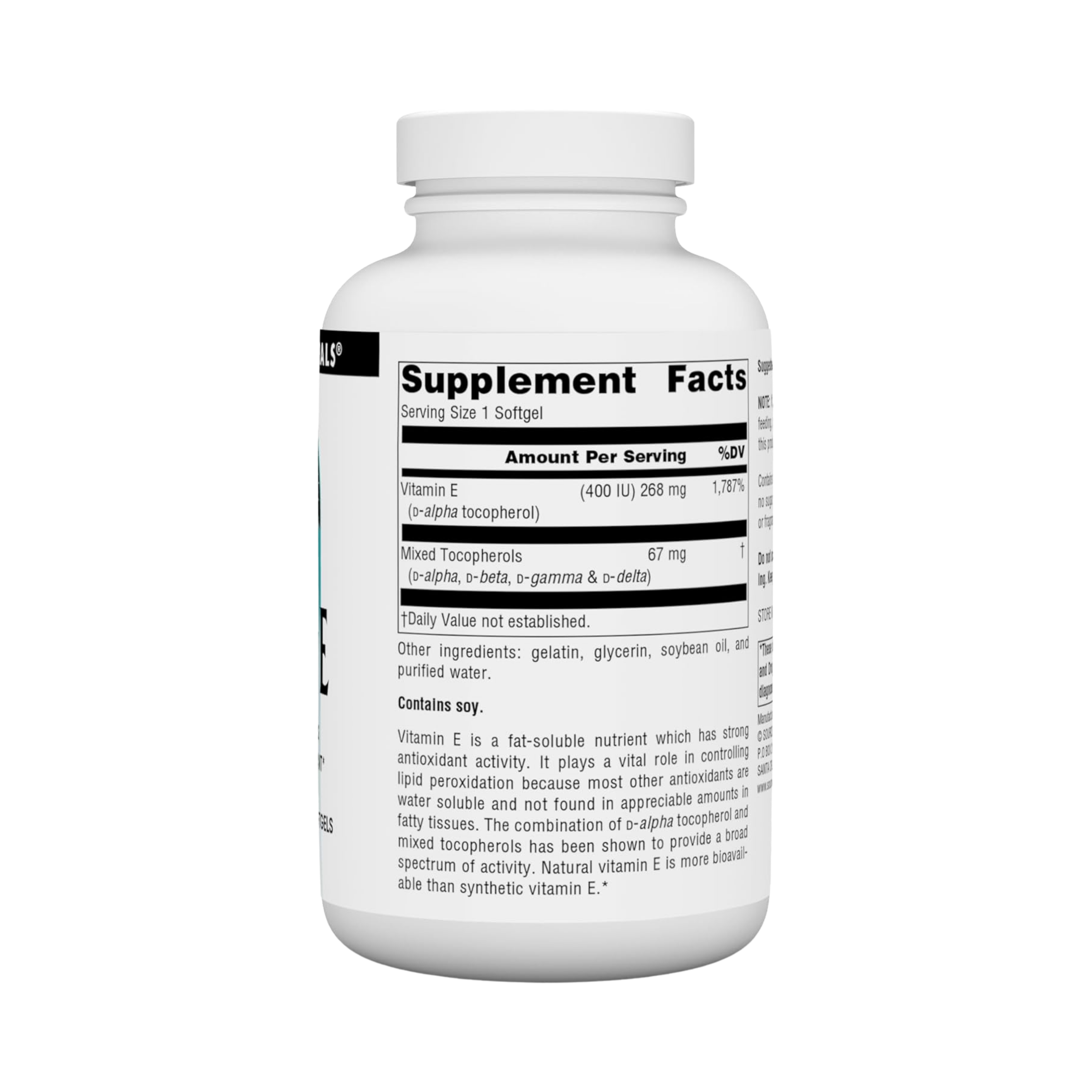 Source Naturals, Vitamin E, 400 IU, 250 Softgels