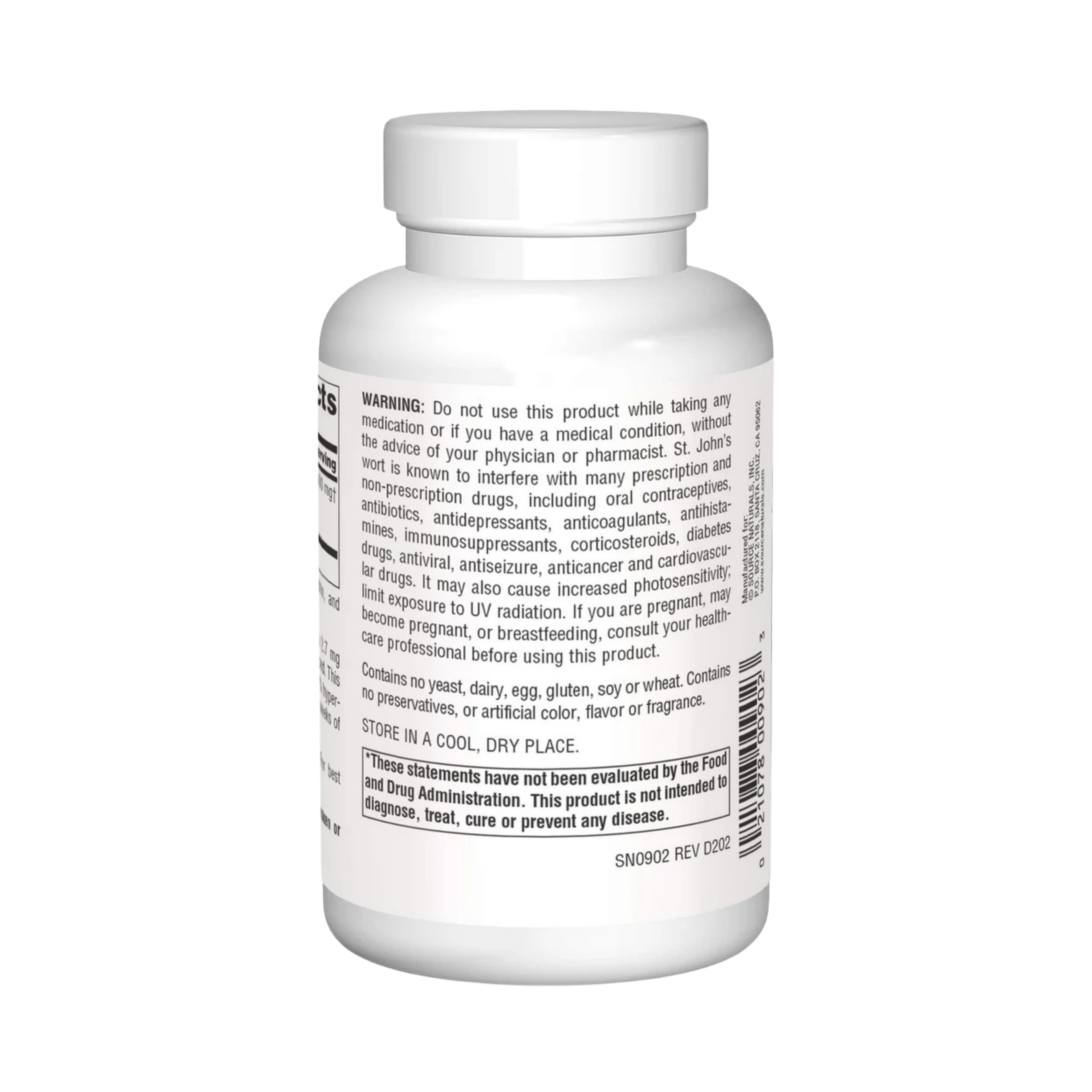 Source Naturals, St. John's Wort Extract, 300 Mg, 240 Capsules