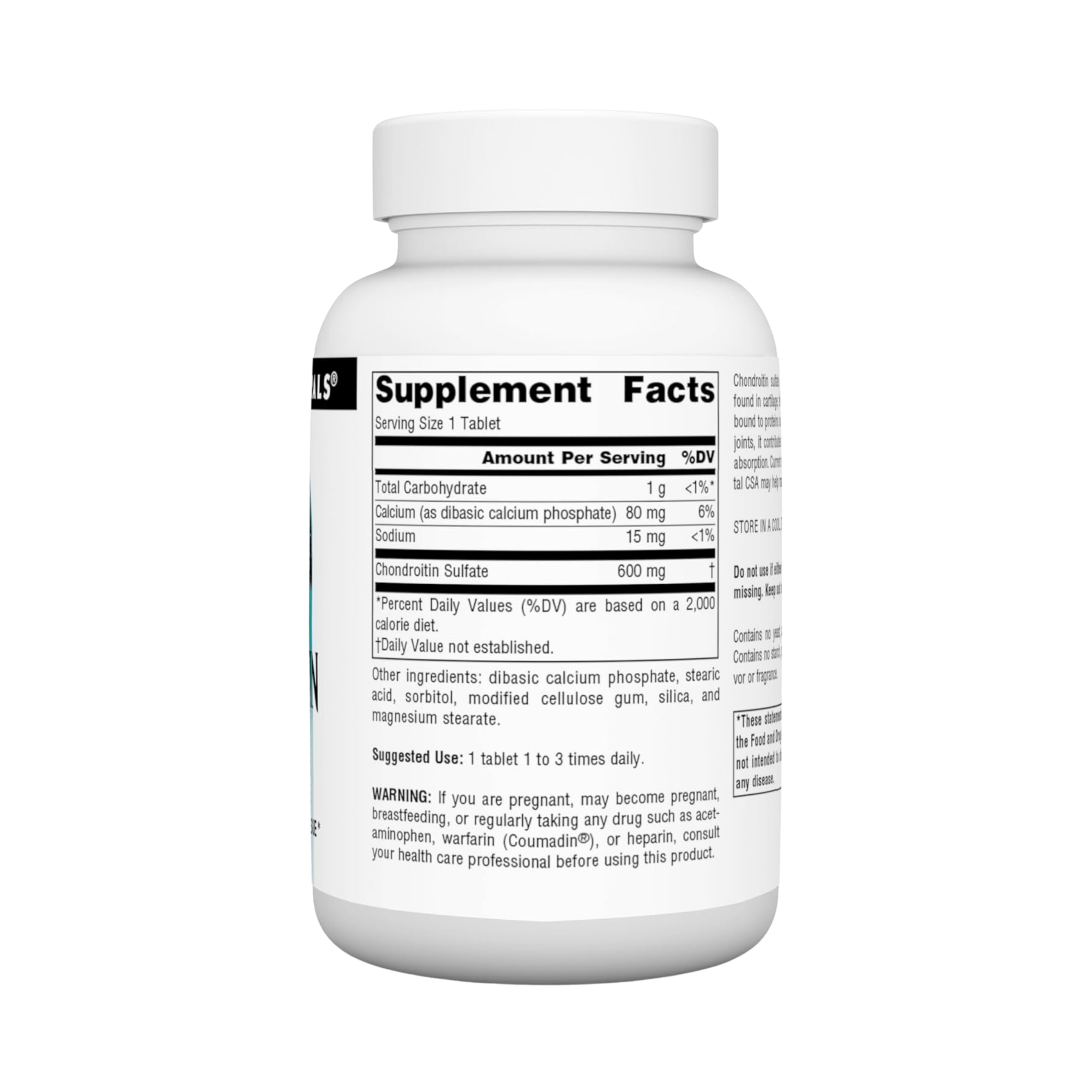 Source Naturals, Chondroitin Sulfate, 600 Mg, 60 Capsules