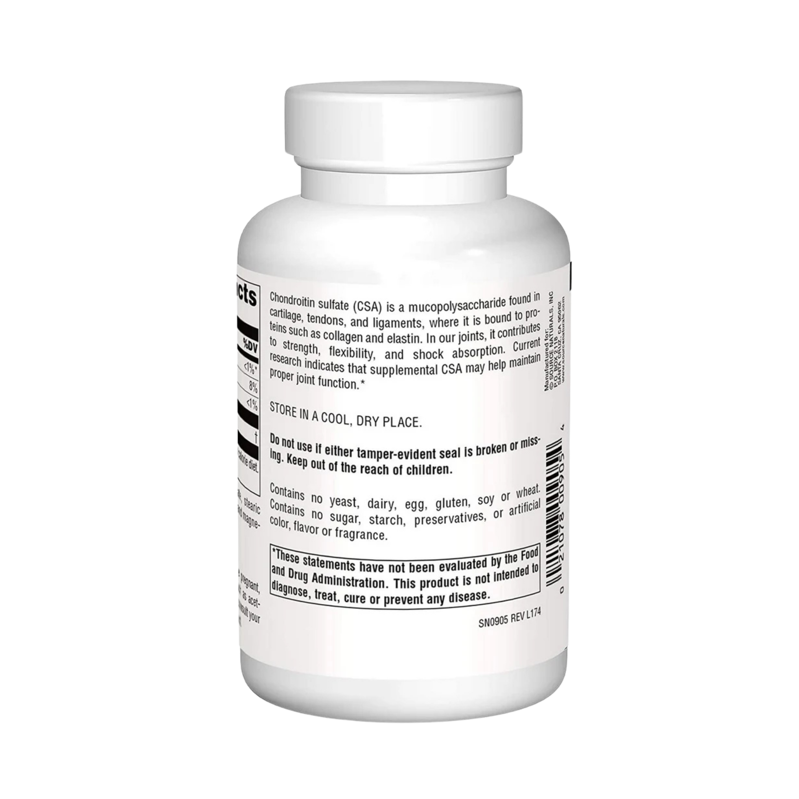 Source Naturals, Chondroitin Sulfate, 600 Mg, 120 Capsules