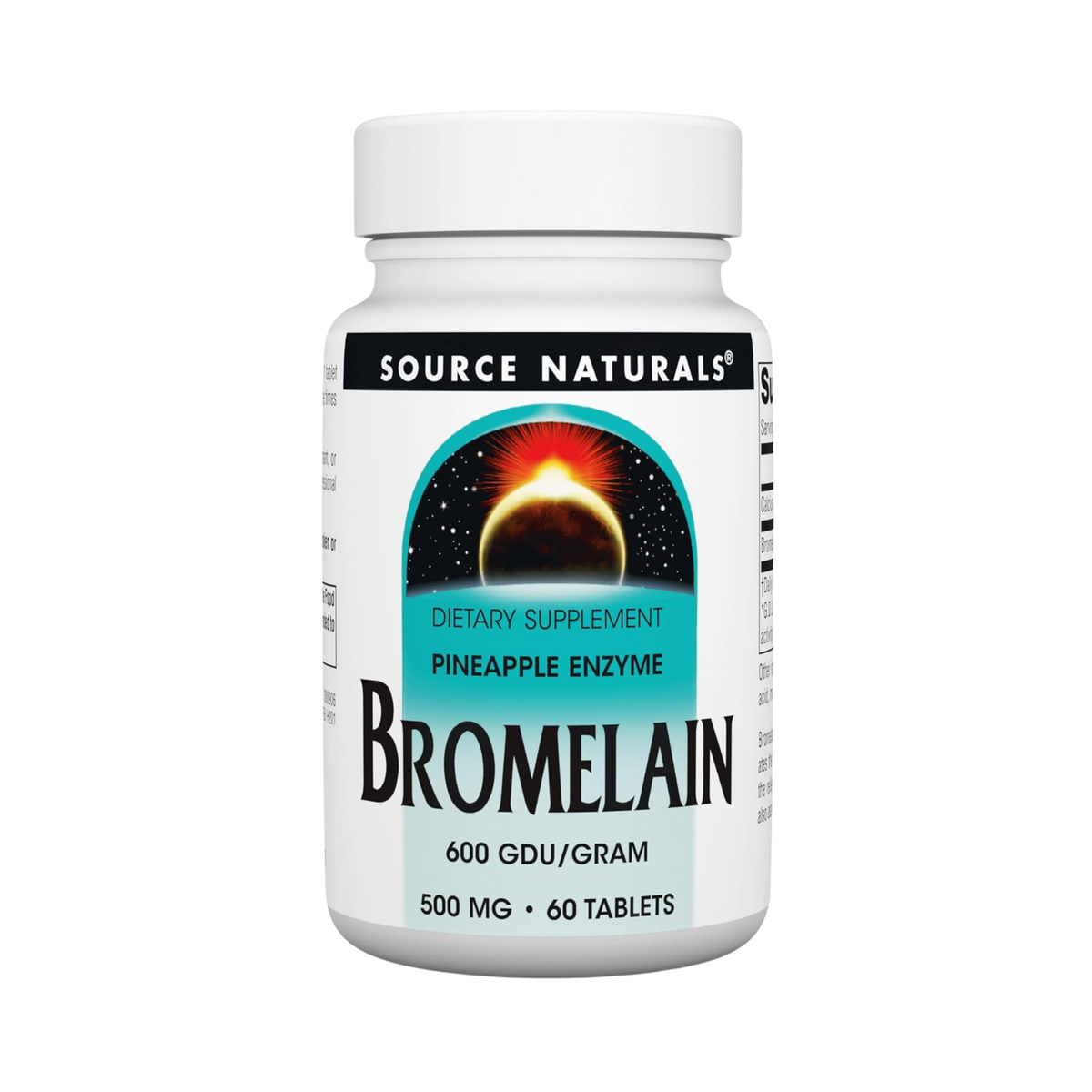 Source Naturals, Bromelain, 500 Mg, 60 Tablets