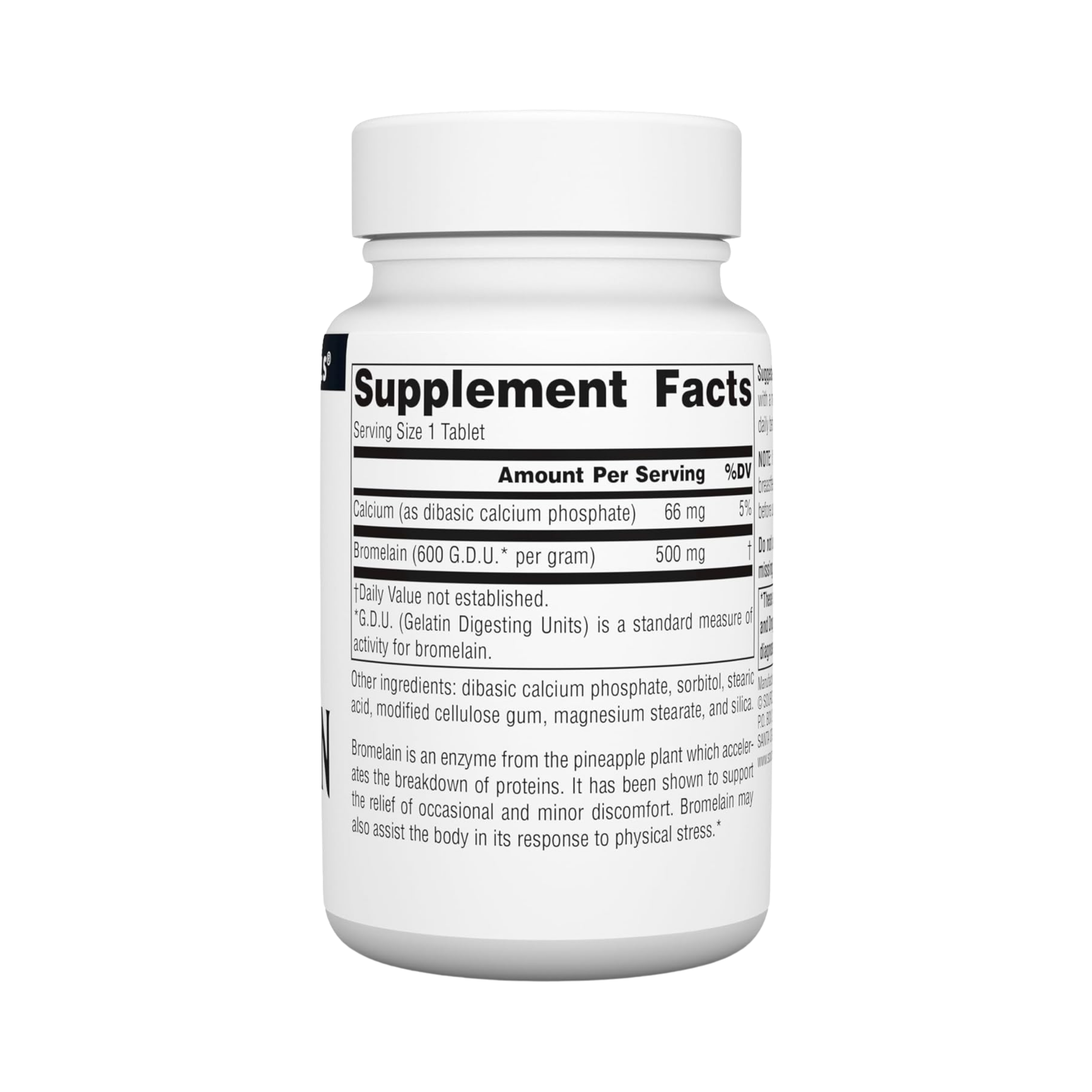 Source Naturals, Bromelain, 500 Mg, 60 Tablets