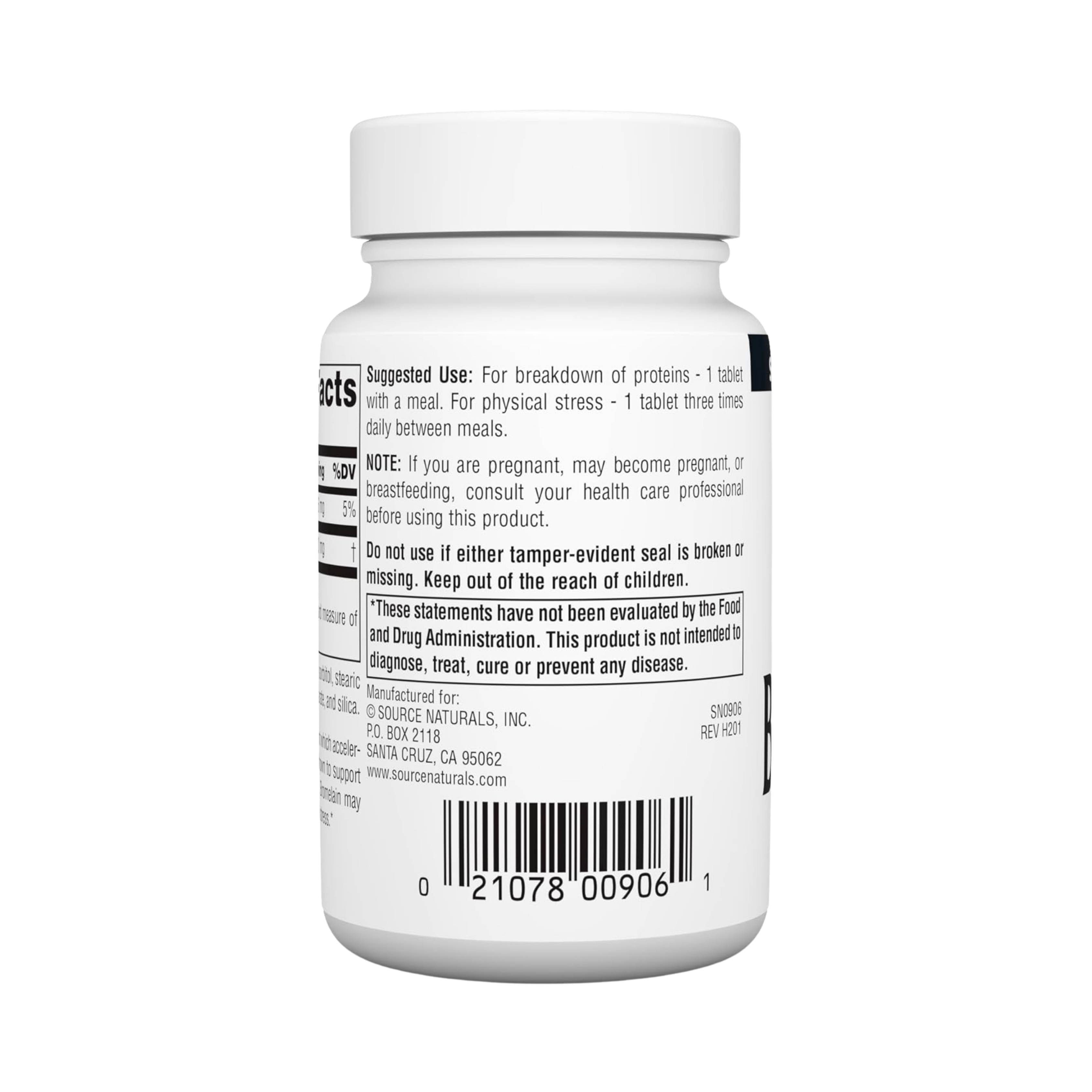 Source Naturals, Bromelain, 500 Mg, 60 Tablets