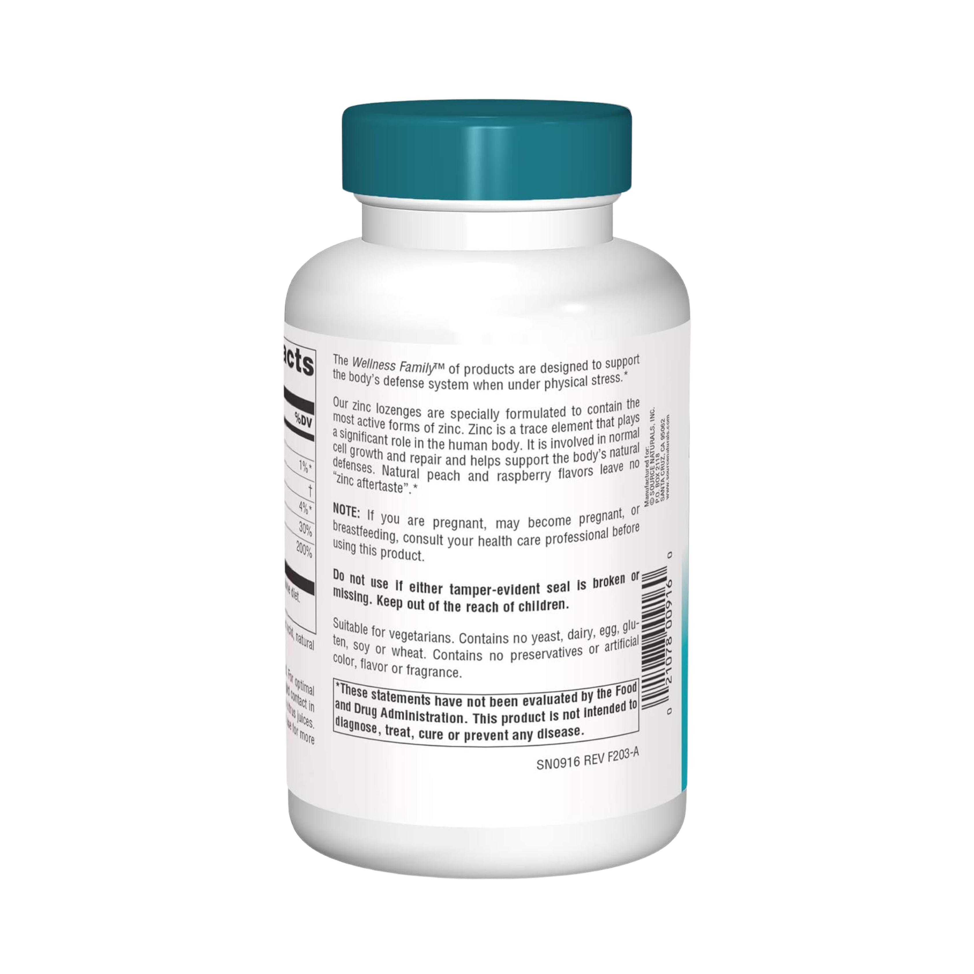Source Naturals, Wellness Zinc Lozenges, 23 Mg, 120 Lozenge