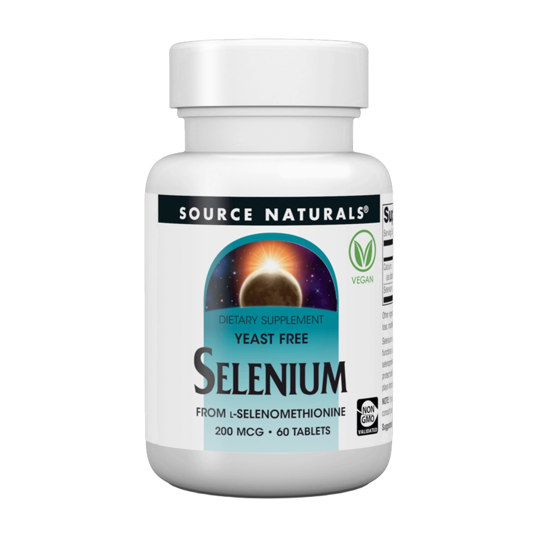 Source Naturals, Selenium, Yeast Free, 200 Mcg, 60 Tablets