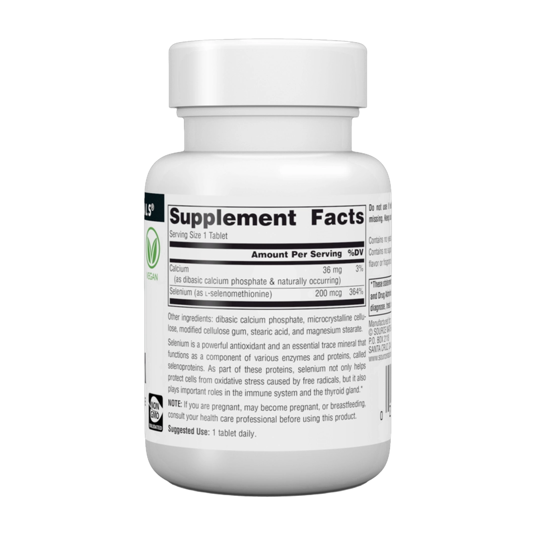 Source Naturals, Selenium, Yeast Free, 200 Mcg, 60 Tablets