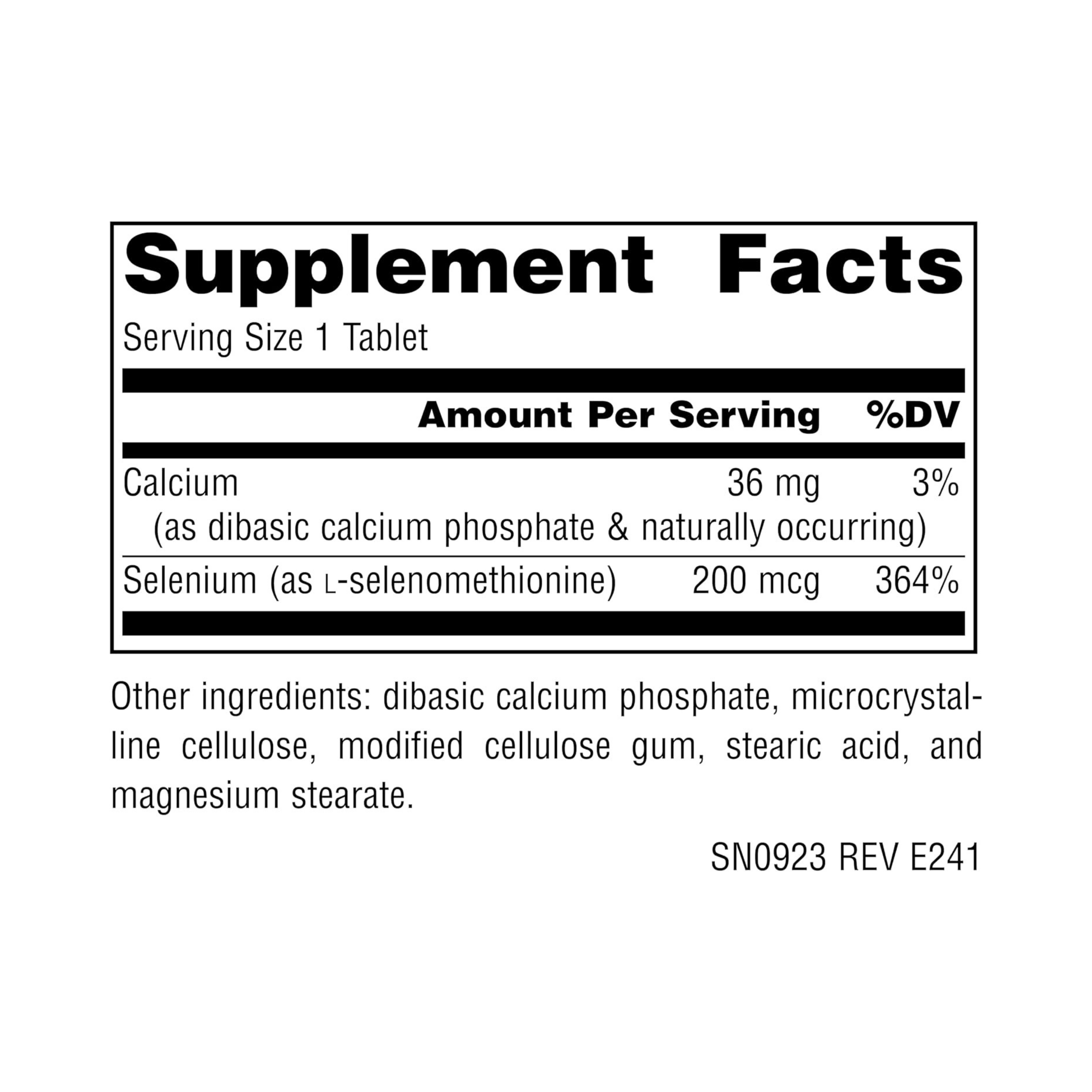 Source Naturals, Selenium, Yeast Free, 200 Mcg, 120 Tablets