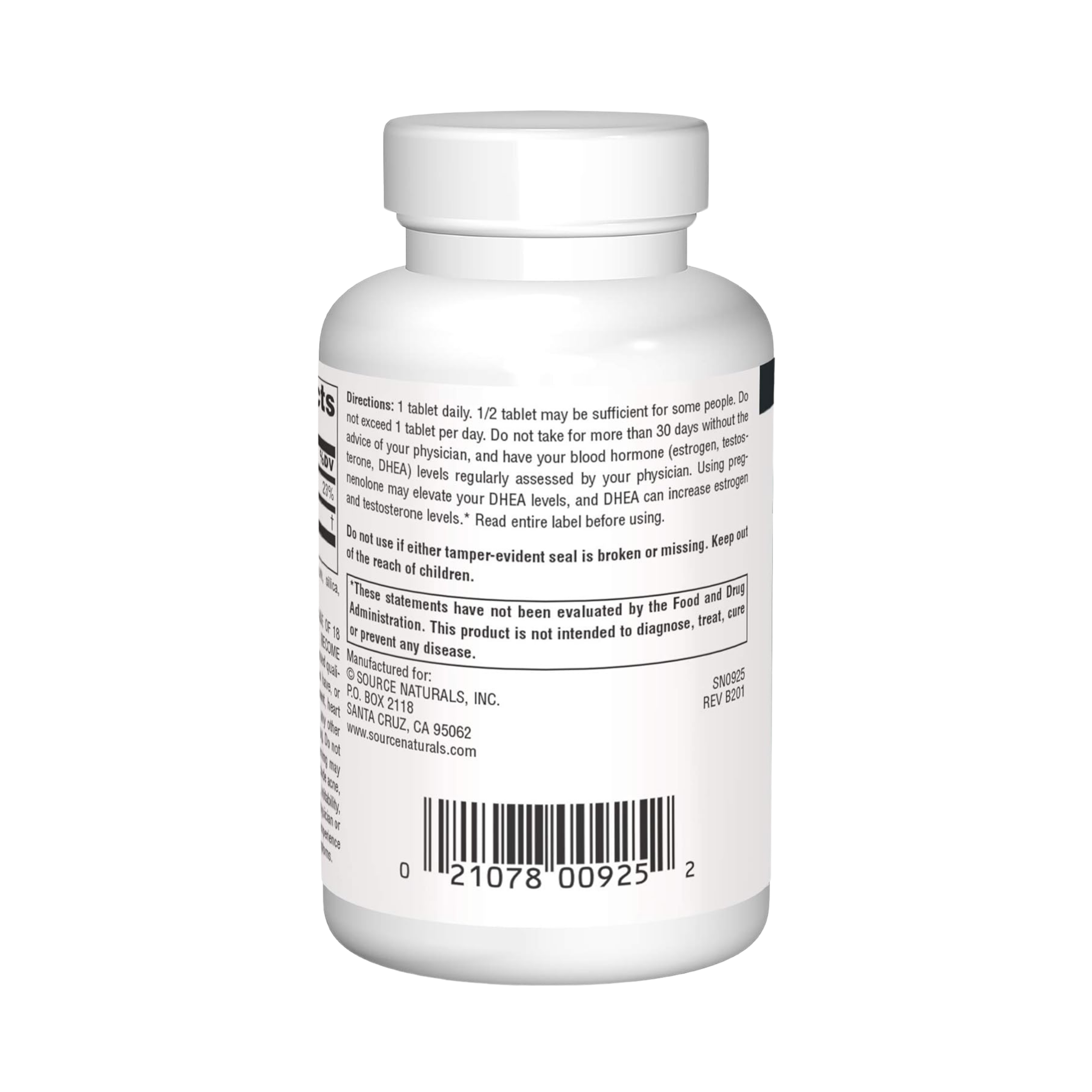 Source Naturals, Pregnenolone, 50 Mg, 120 Tablets