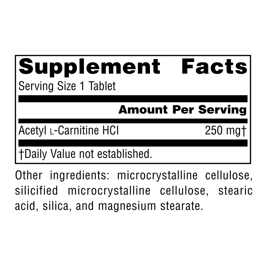 Source Naturals, Acetyl L-Carnitine, 250 Mg, 60 Tablets