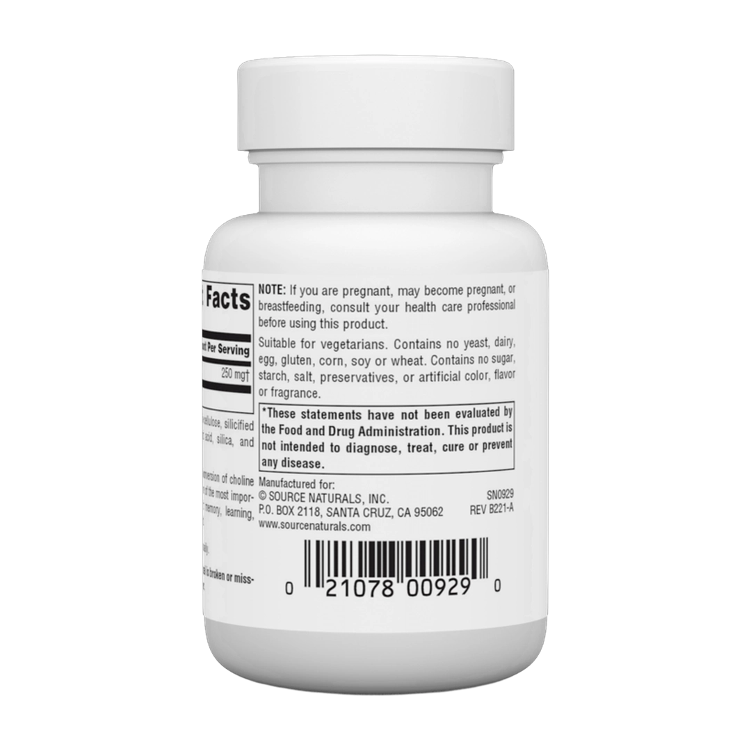Source Naturals, Acetyl L-Carnitine, 250 Mg, 60 Tablets