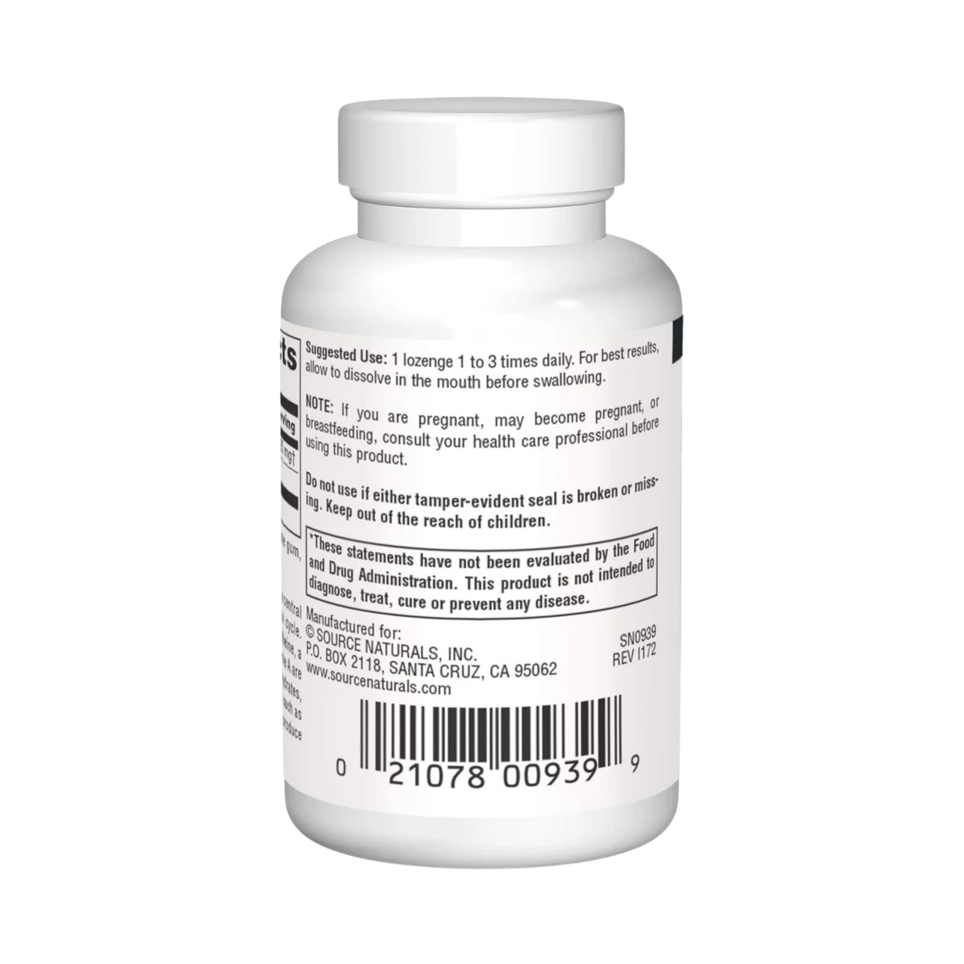 Source Naturals, Pantethine, 25 Mg, 60 Lozenge