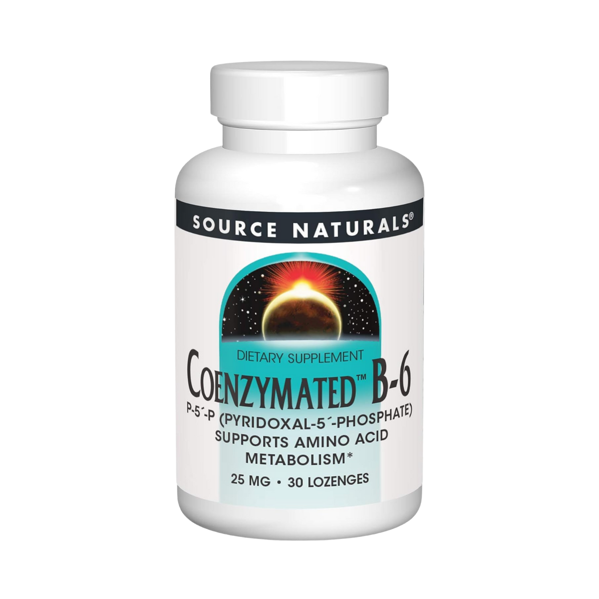 Source Naturals, Coenzymated, B-6, 25 Mg, 30 Peppermint Lozenge