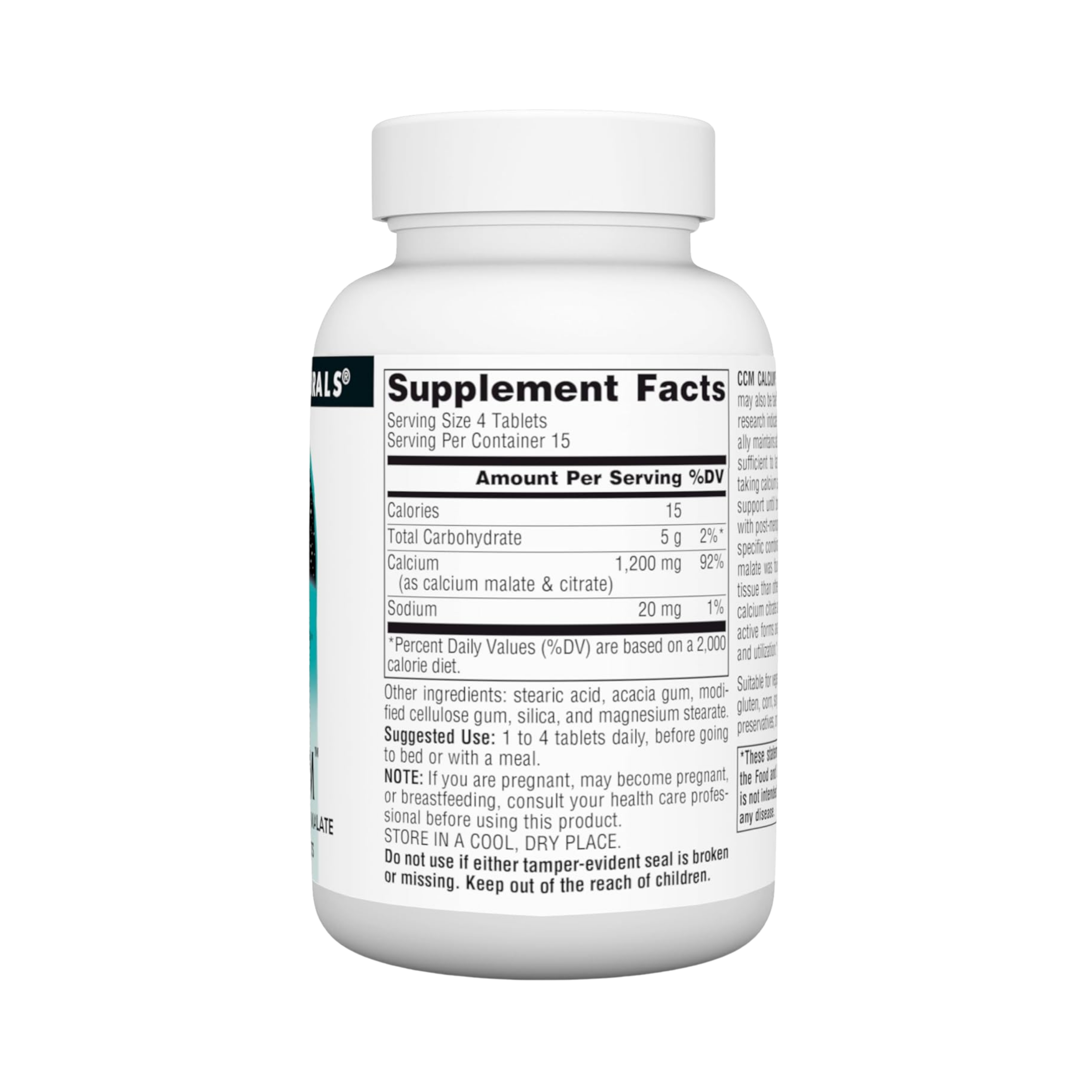 Source Naturals, CCM Calcium 300 Mg, 60 Tablets