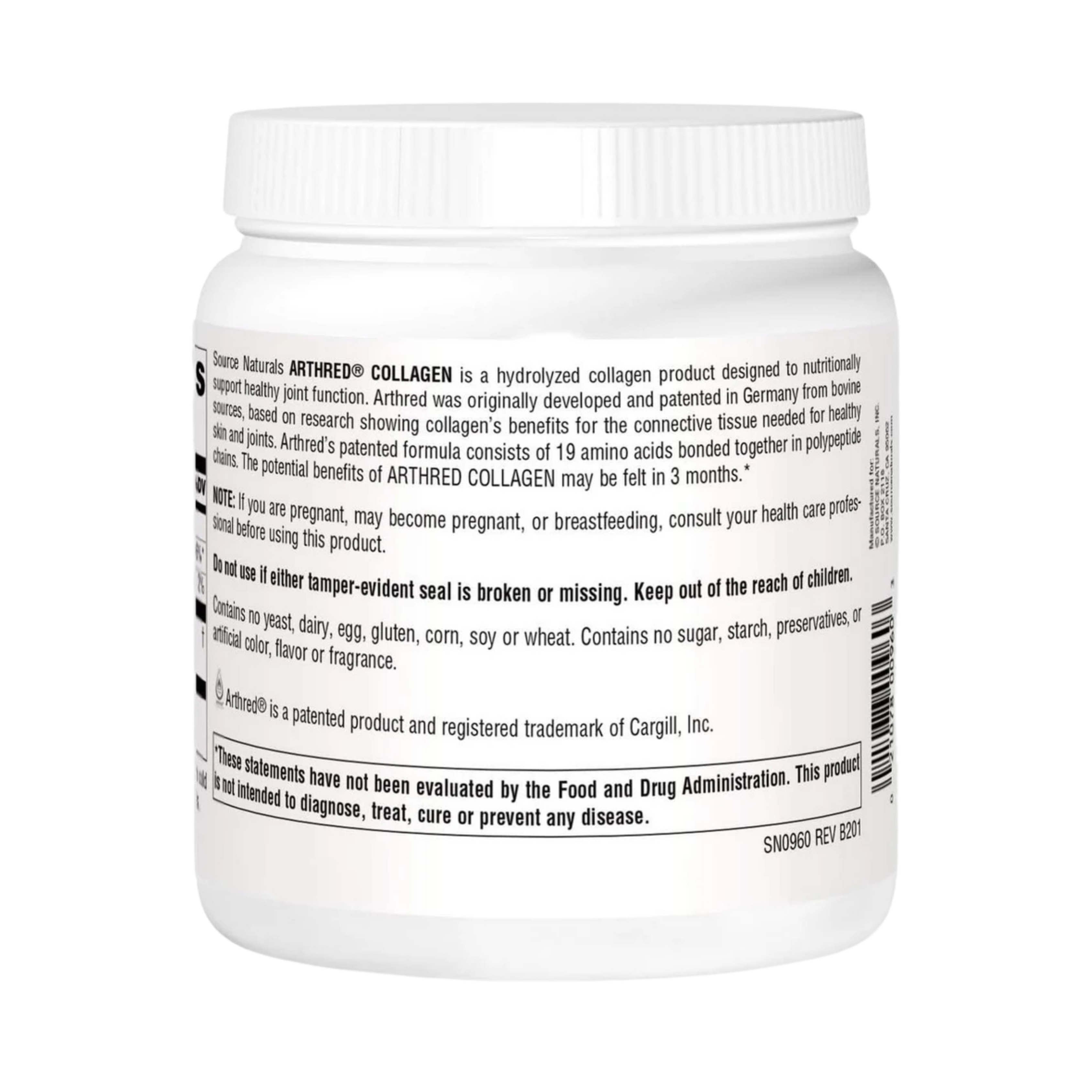 Source Naturals, Arthred, Collagen Powder, 9 oz