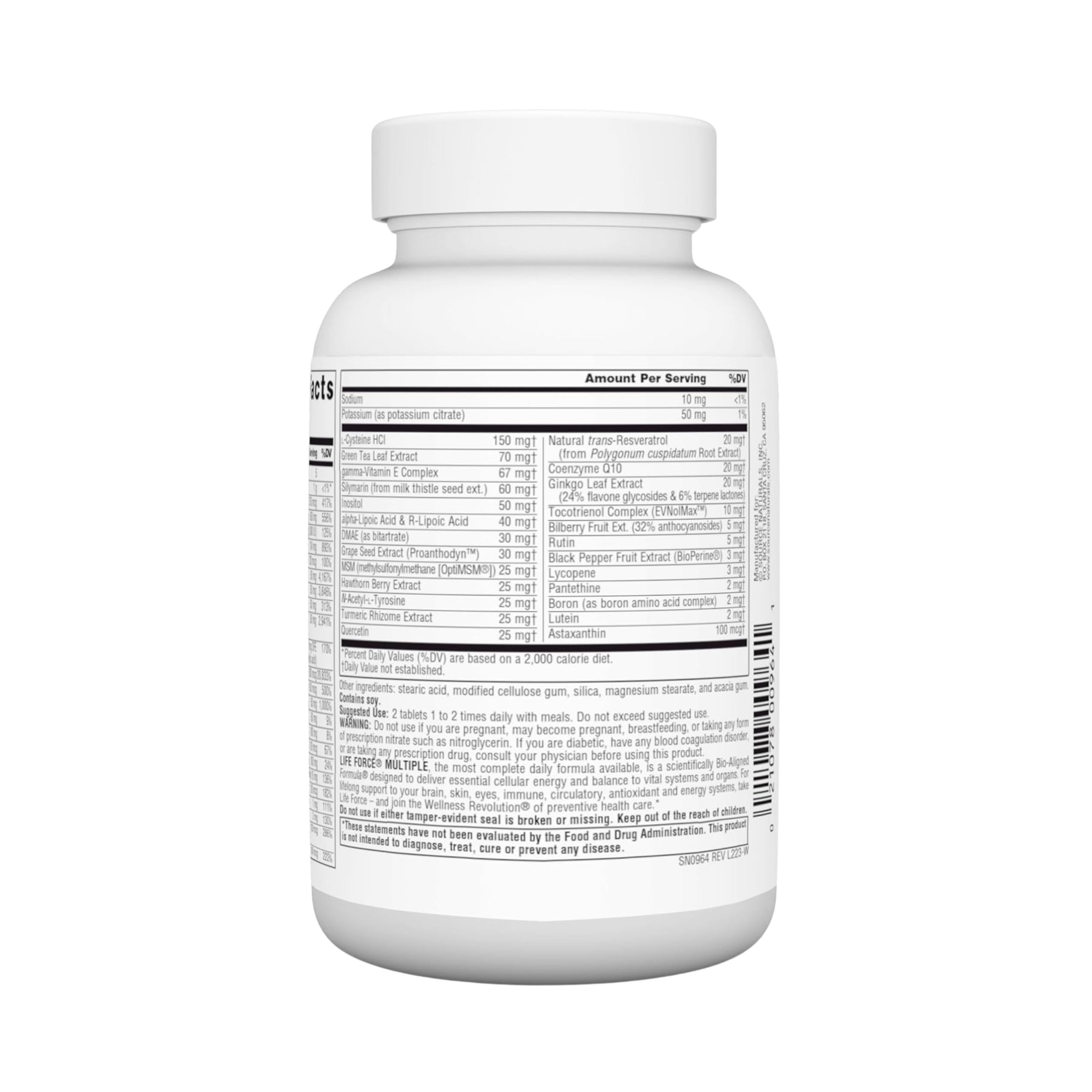 Source Naturals, Life Force Multiple, No Iron, 30 Tablets