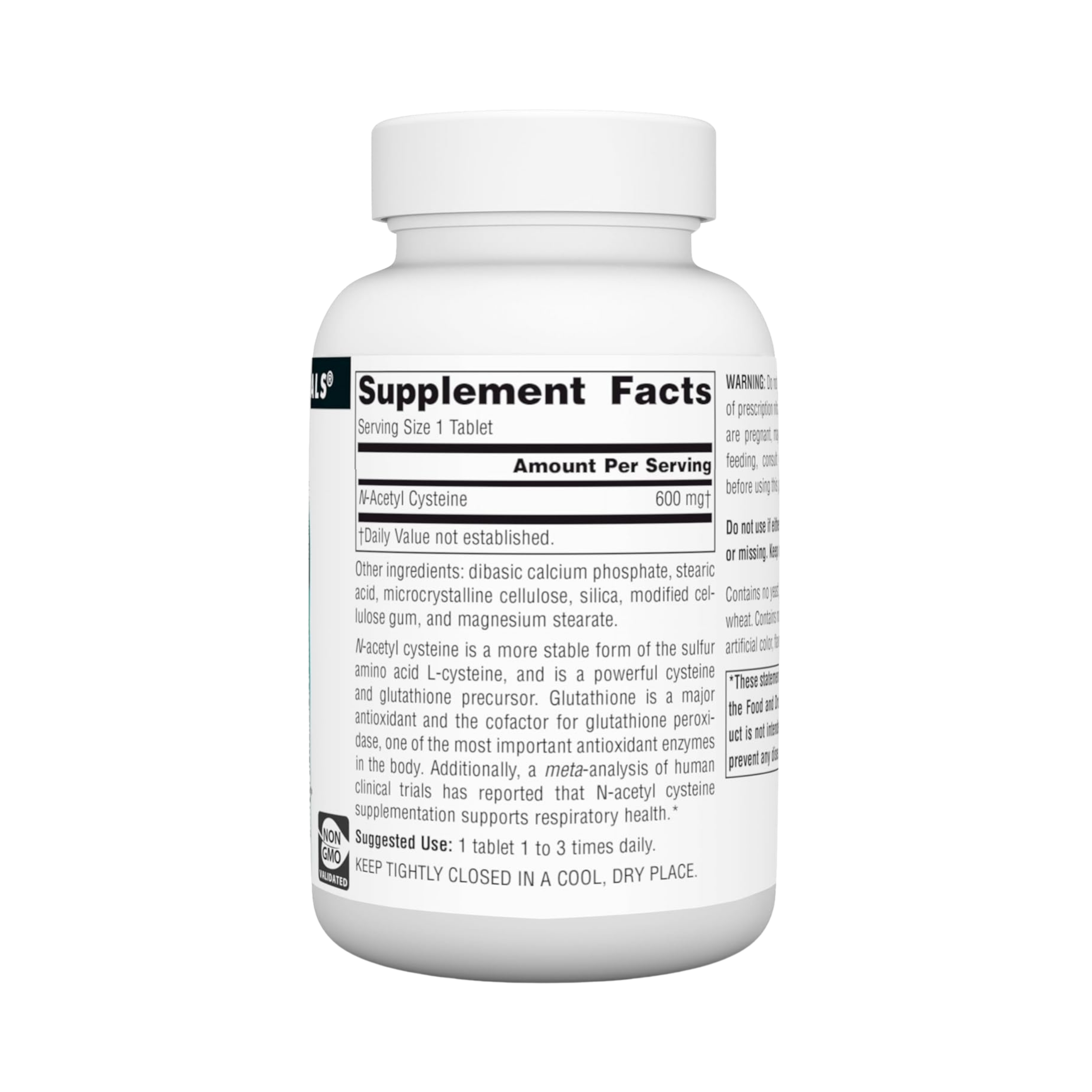 Source Naturals, N-Acetyl Cysteine, 600 Mg, 120 Tablets