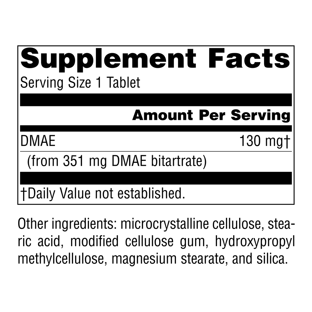 Source Naturals, DMAE, Dimethylaminoethanol Bitartrate, 200 Tablets