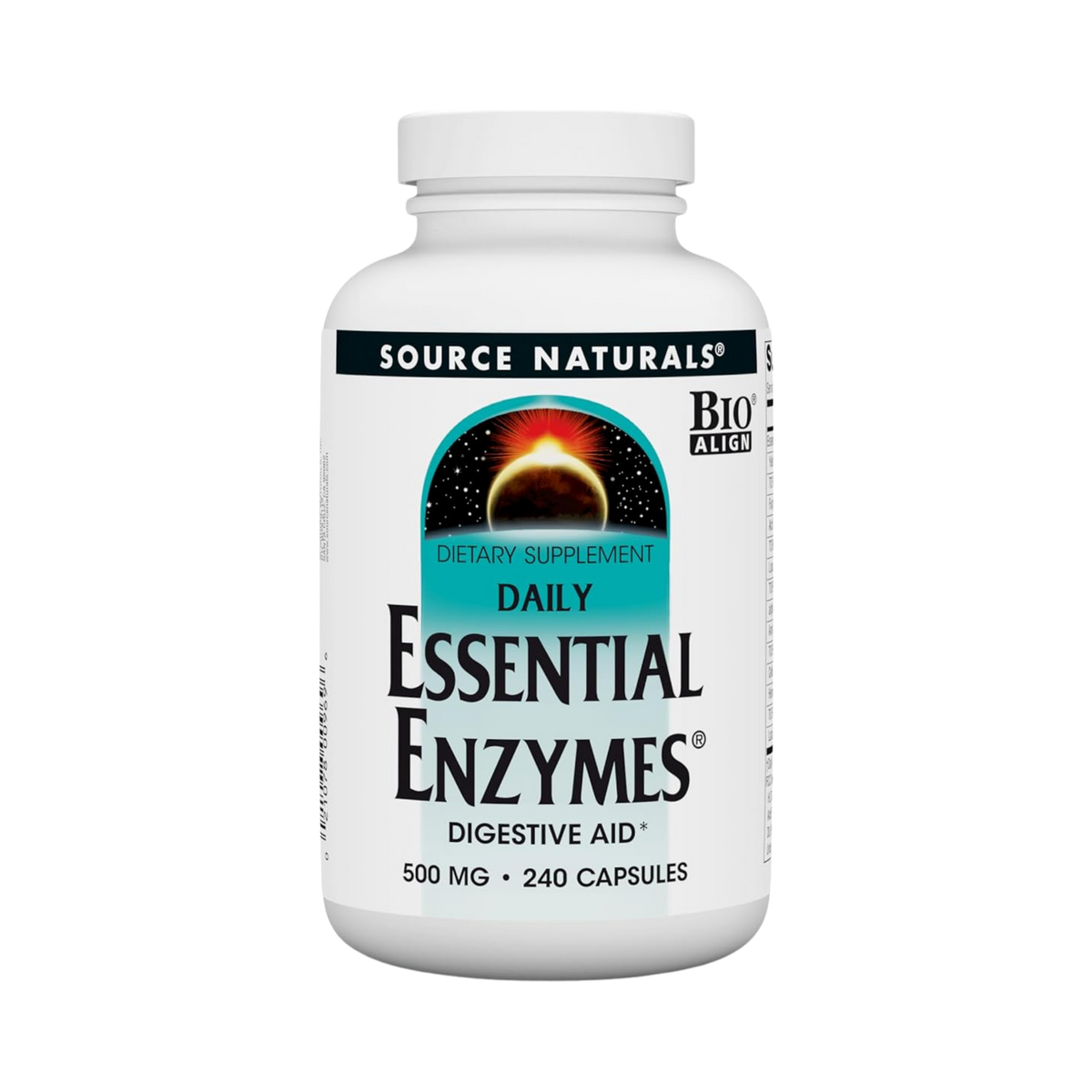 Source Naturals, Essential Enzymes, 500 Mg, 240 Capsules