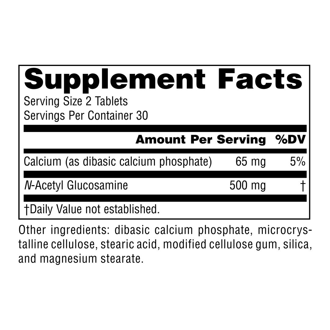 Source Naturals,  N-A-G, N-Acetyl Glucosamine, 250 Mg, 60 Tablets
