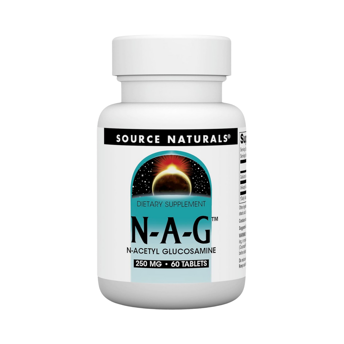 Source Naturals,  N-A-G, N-Acetyl Glucosamine, 250 Mg, 60 Tablets