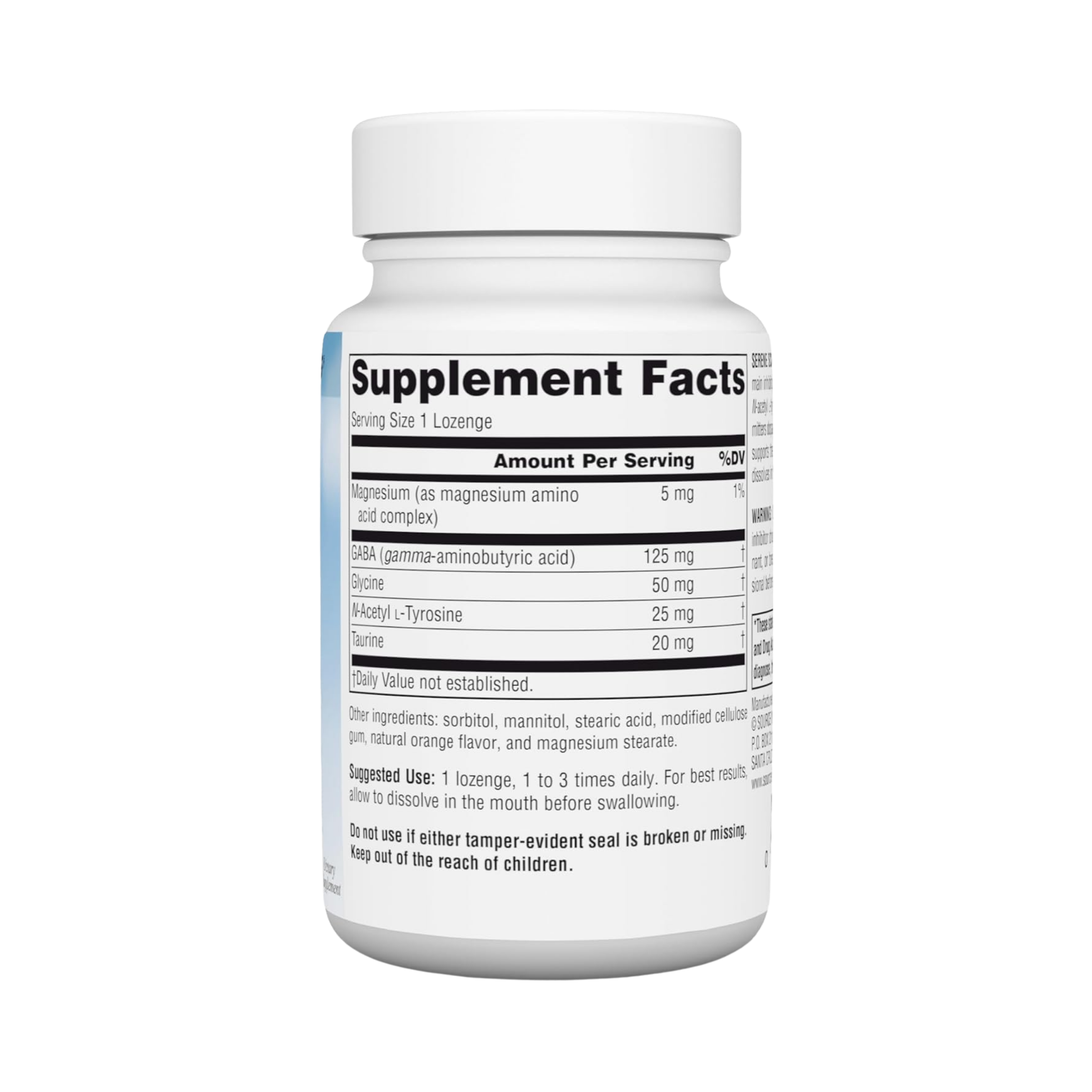 Source Naturals, Serene Science GABA Calm, 60 Orange Lozenge
