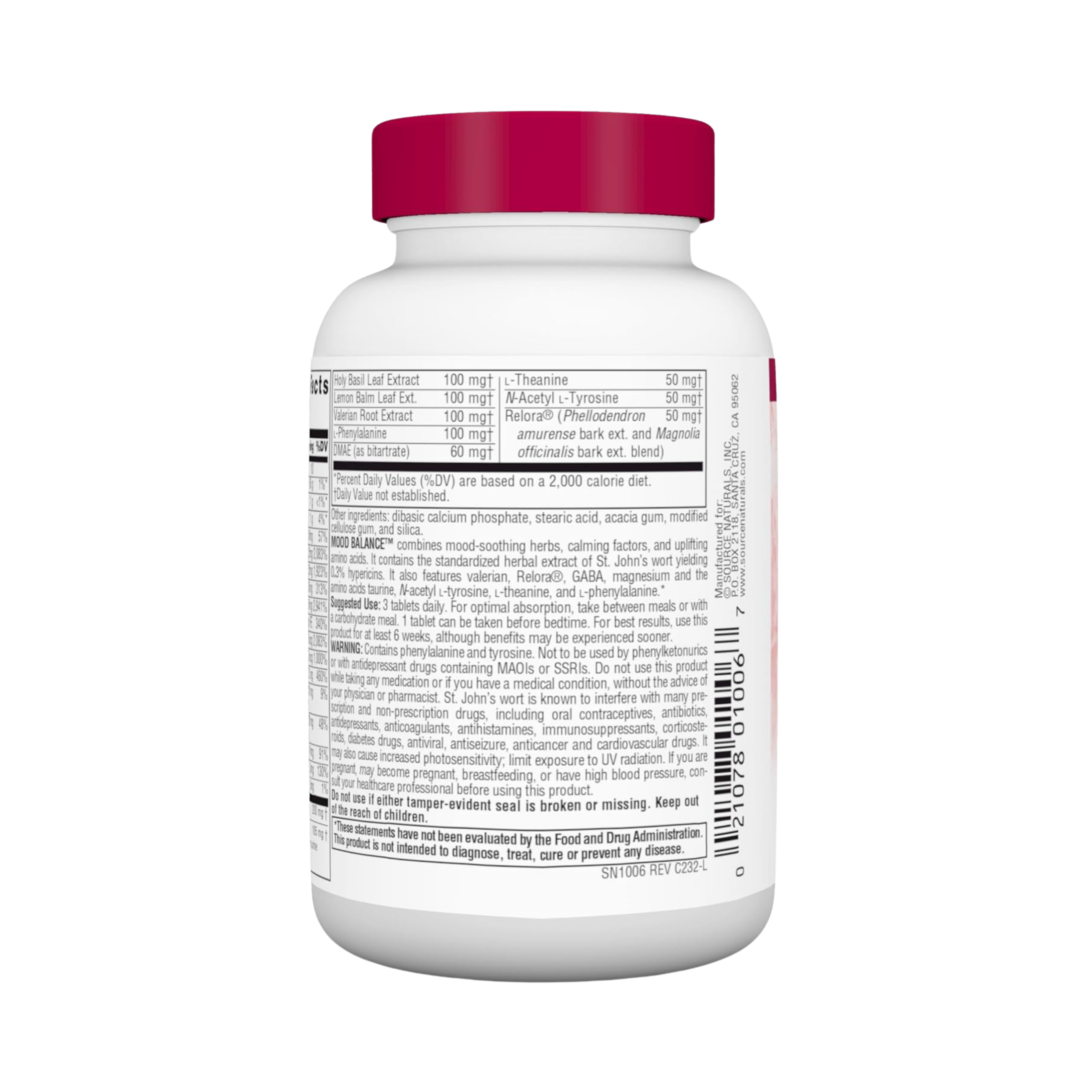 Source Naturals, Mood Balance, 45 Tablets