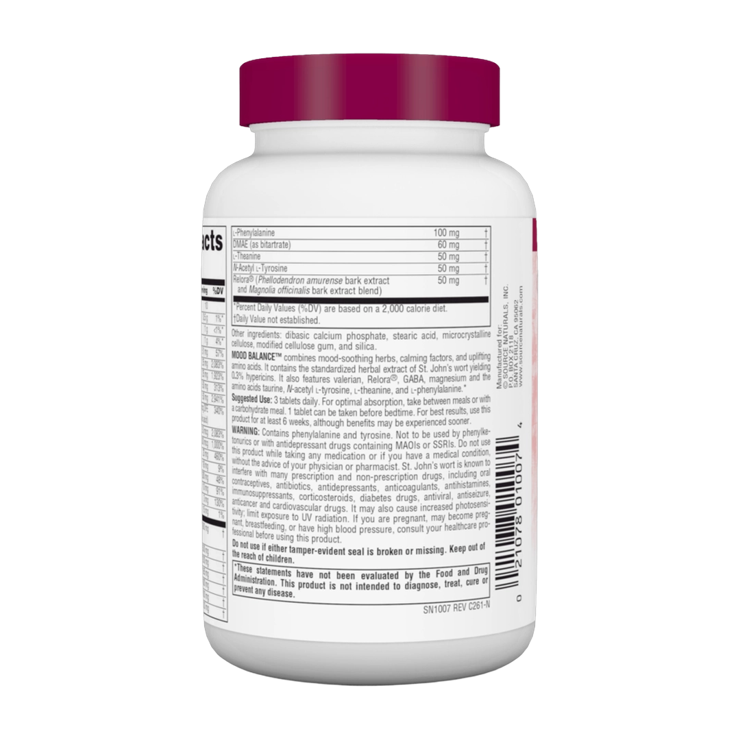 Source Naturals, Mood Balance, 90 Tablets