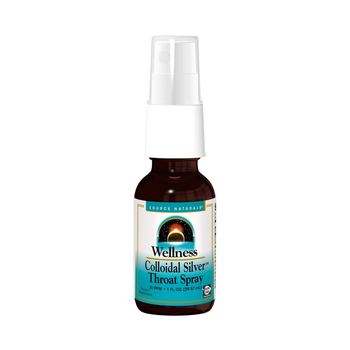 Source Naturals, Wellness Colloidal Silver Throat Spray, 30 ppm, 1 Fl Oz Liquid