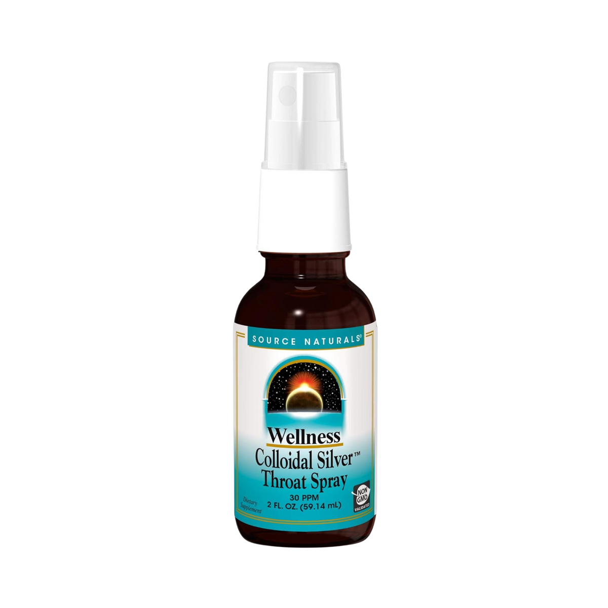 Source Naturals, Wellness Colloidal Silver Throat Spray, 30 ppm, 2 Fl Oz Liquid