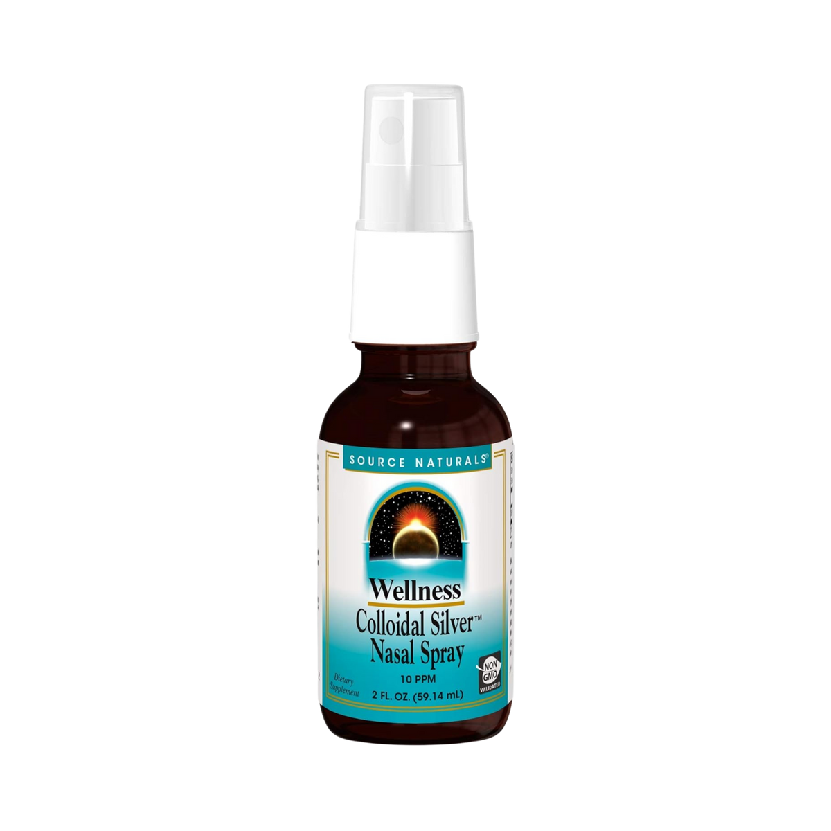 Source Naturals, Wellness Colloidal Silver Nasal Spray, 10 ppm, 2 Oz Liquid