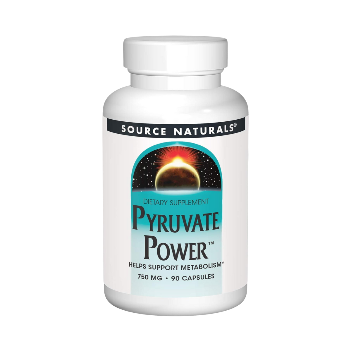 Source Naturals, Pyruvate Power, 750 Mg, 90 Capsules
