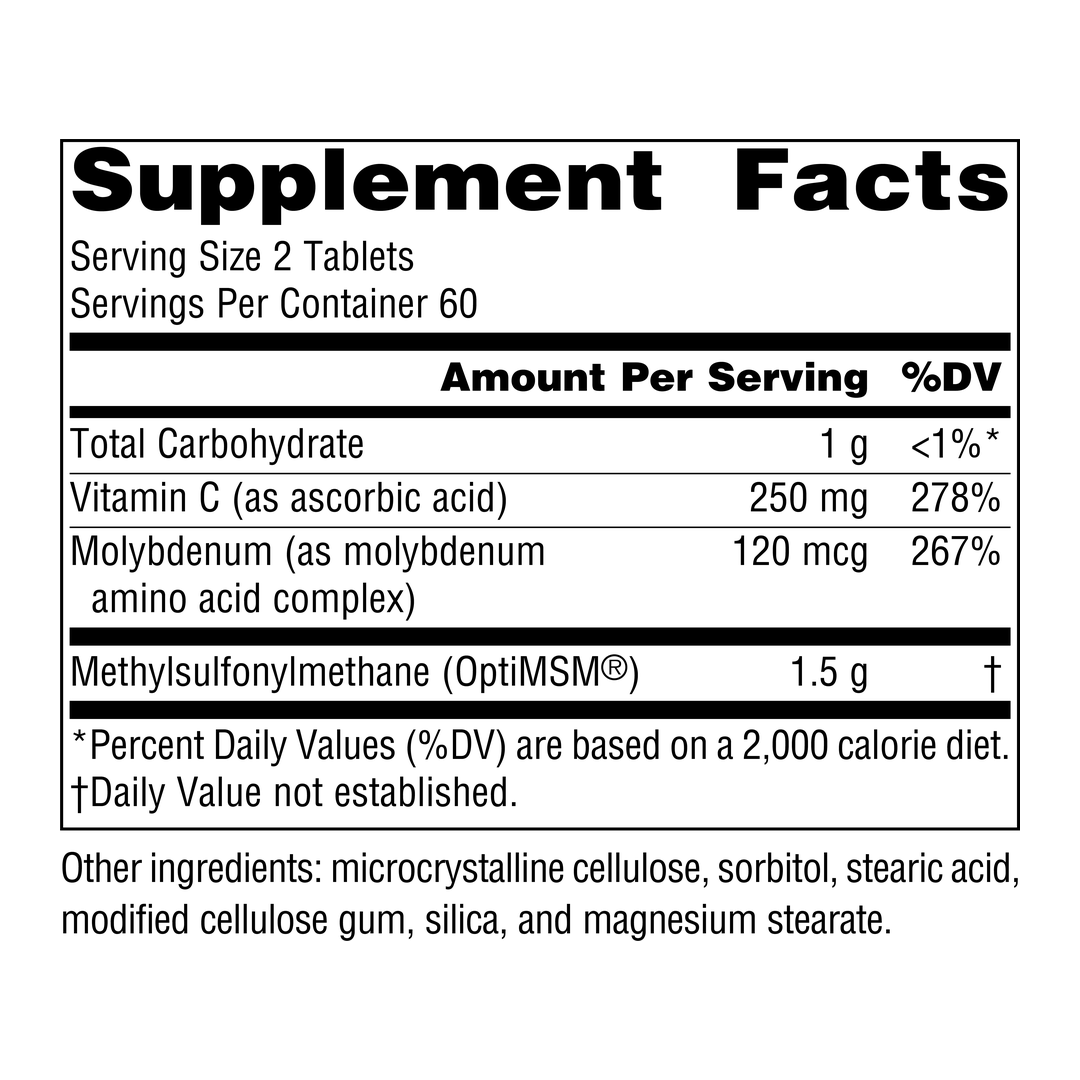 Source Naturals, MSM with Vitamin C, 750 Mg, 120 Tablets