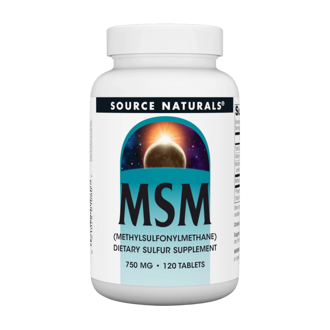 Source Naturals, MSM with Vitamin C, 750 Mg, 120 Tablets