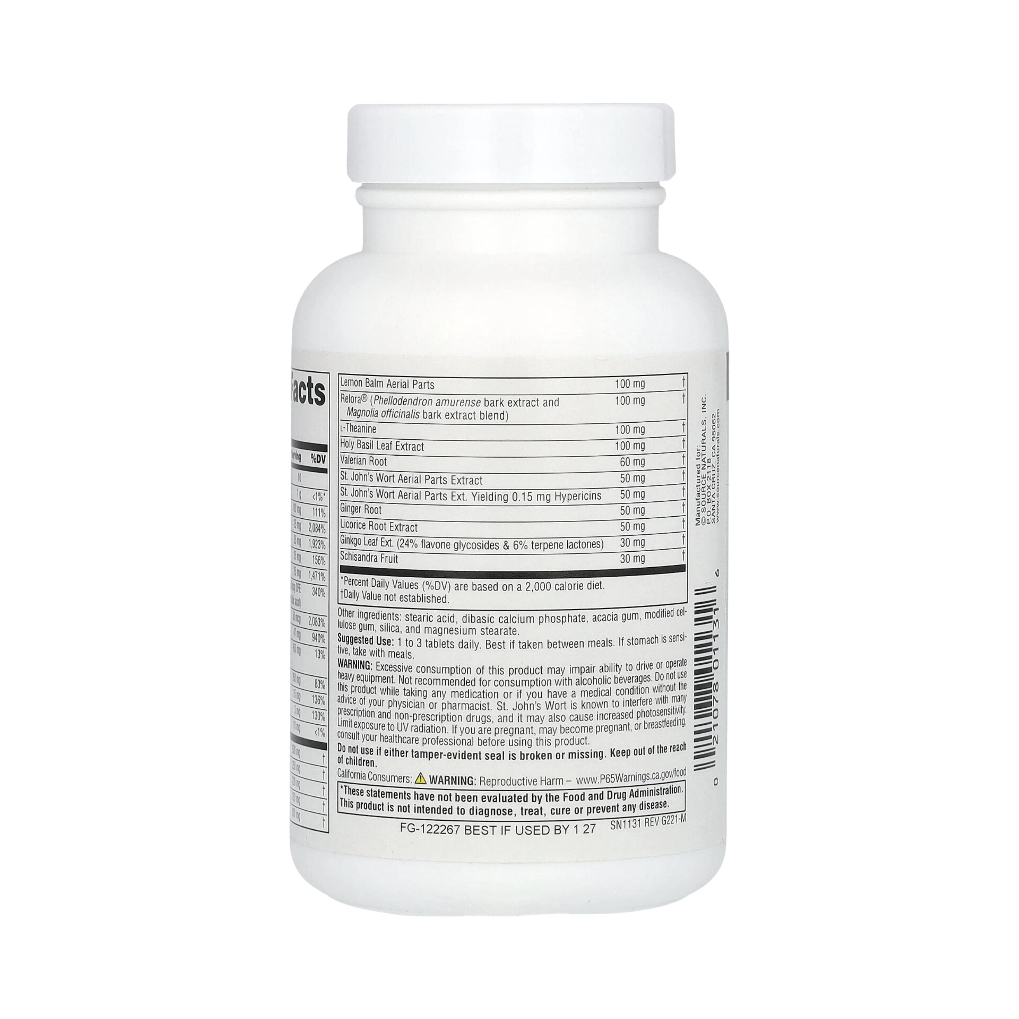 Source Naturals, Calm Thoughts, 90 Tablets
