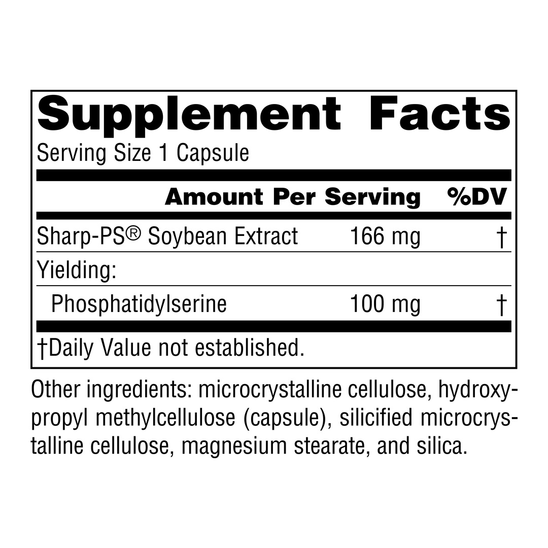 Source Naturals, Phosphatidyl Serine 100, 100 Mg, 30 Capsules