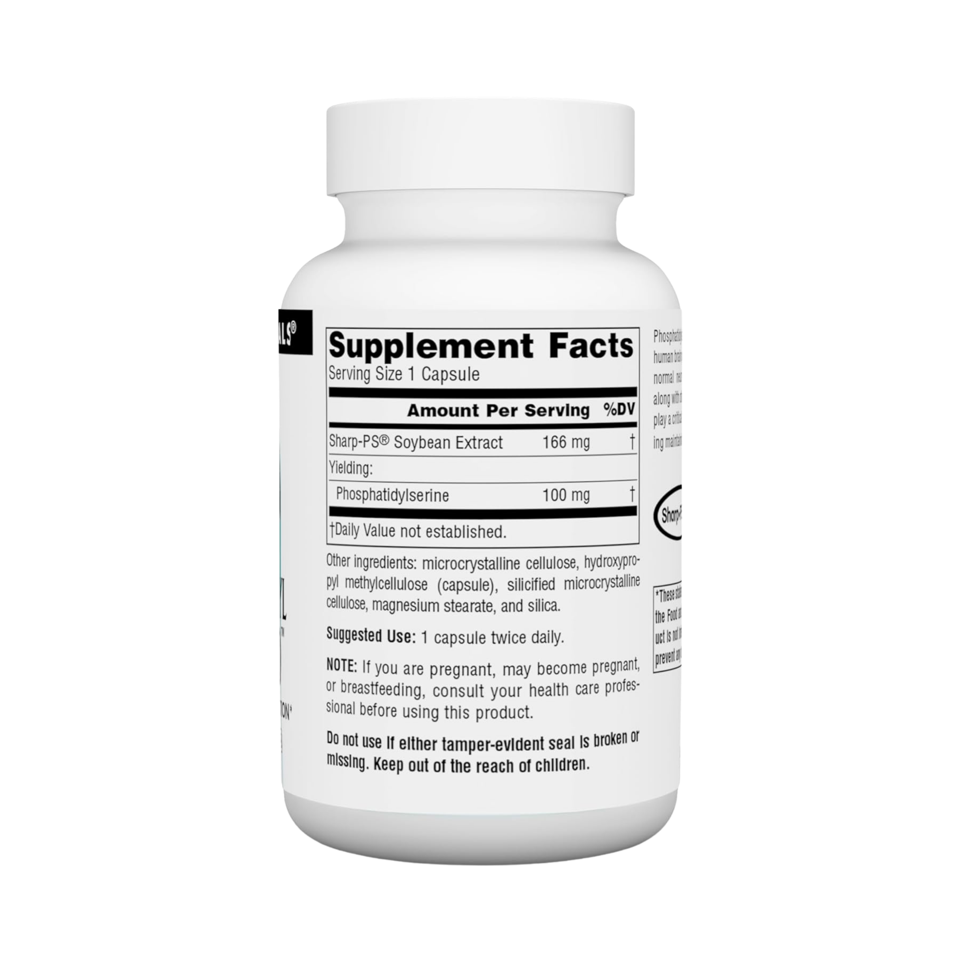 Source Naturals, Phosphatidyl Serine 100, 100 Mg, 60 Capsules