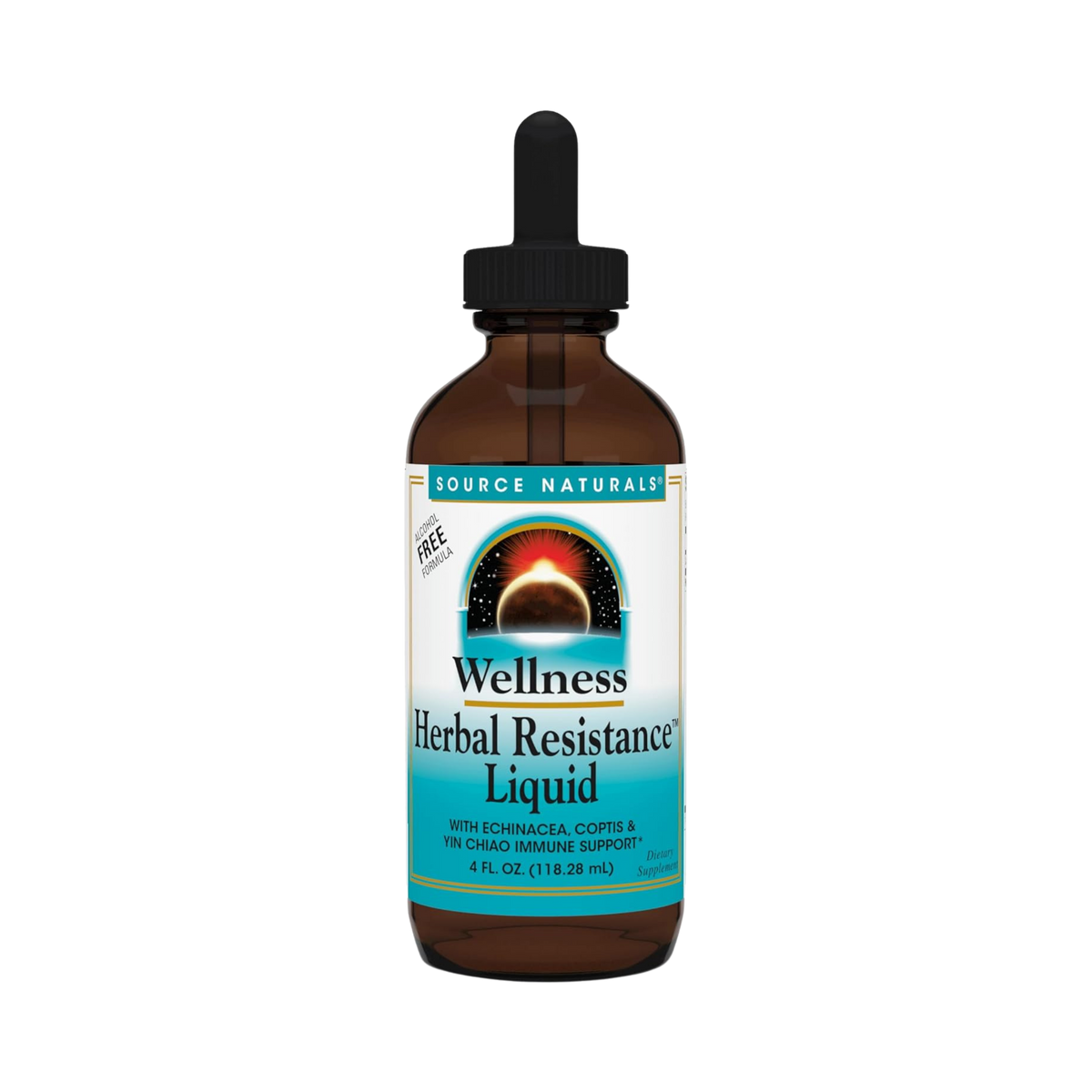 Source Naturals, Wellness Herbal Resistance, 4 Oz Alcohol Free Liquid