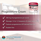 Source Naturals, Progesterone Cream, 4 Oz Jar