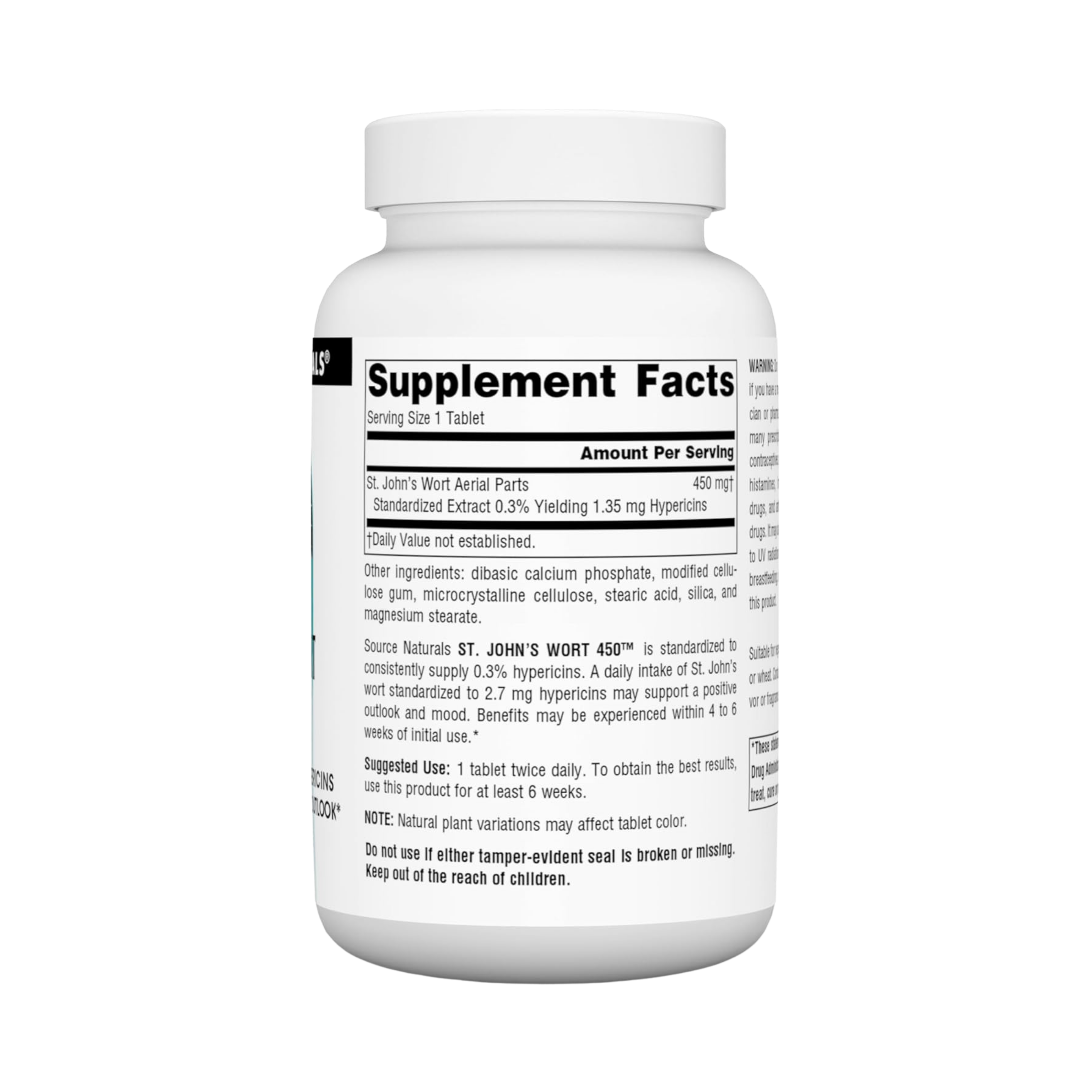 Source Naturals, St. John's Wort 450, 450 Mg, 180 Tablets