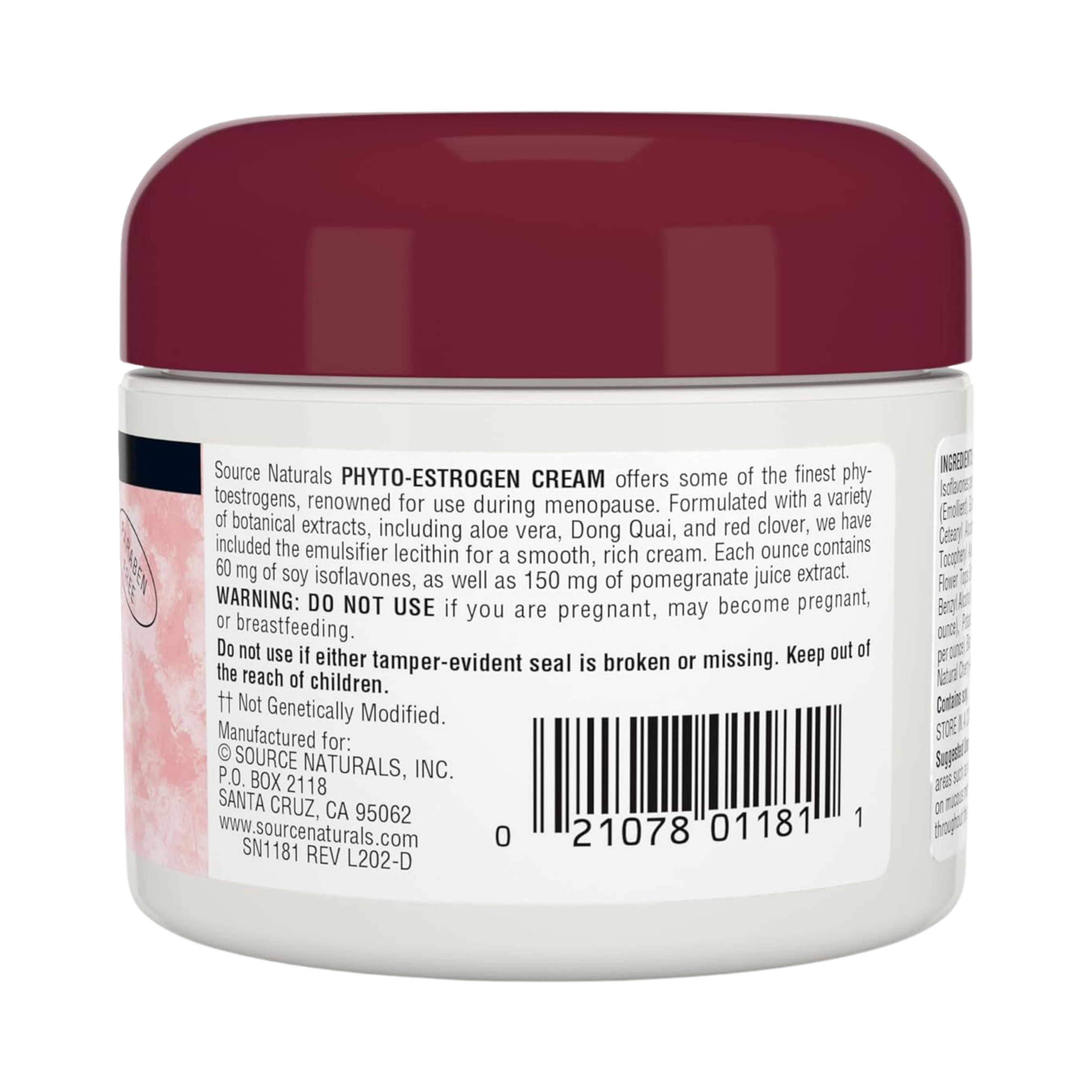 Source Naturals, Phyto-Estrogen, 2 Oz Cream