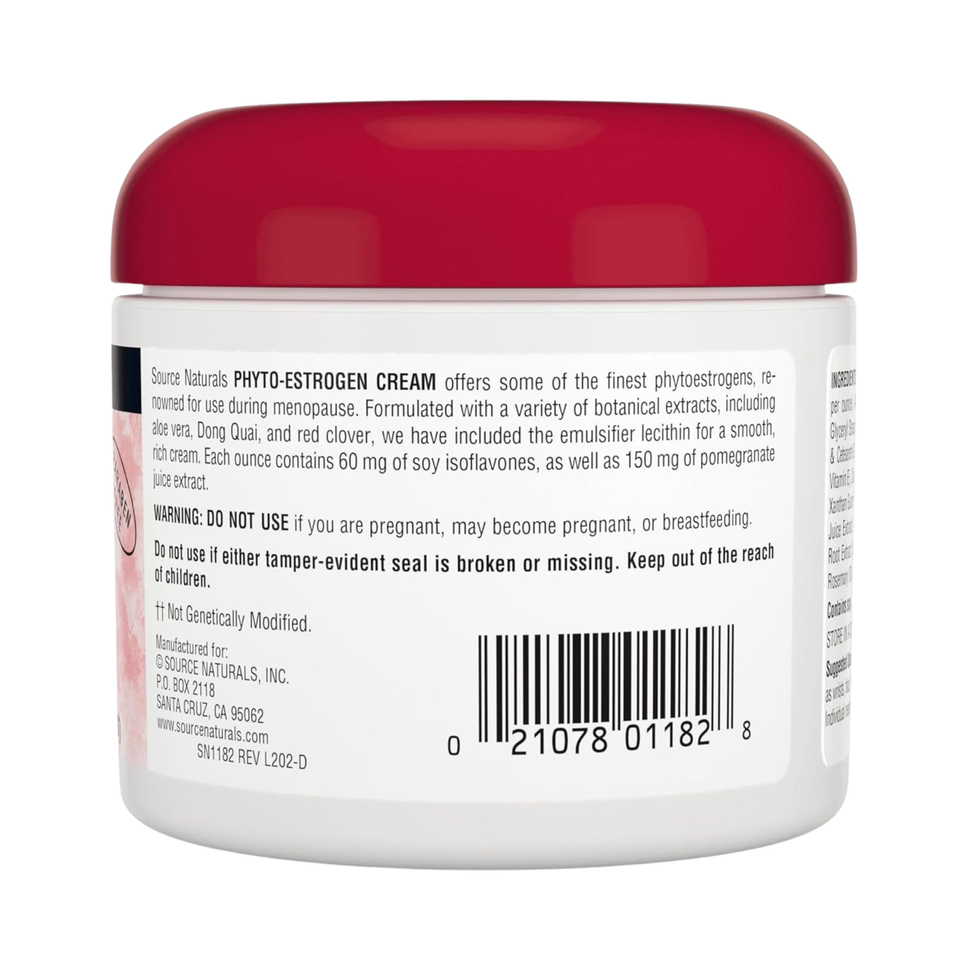 Source Naturals, Phyto-Estrogen, 4 Oz Cream