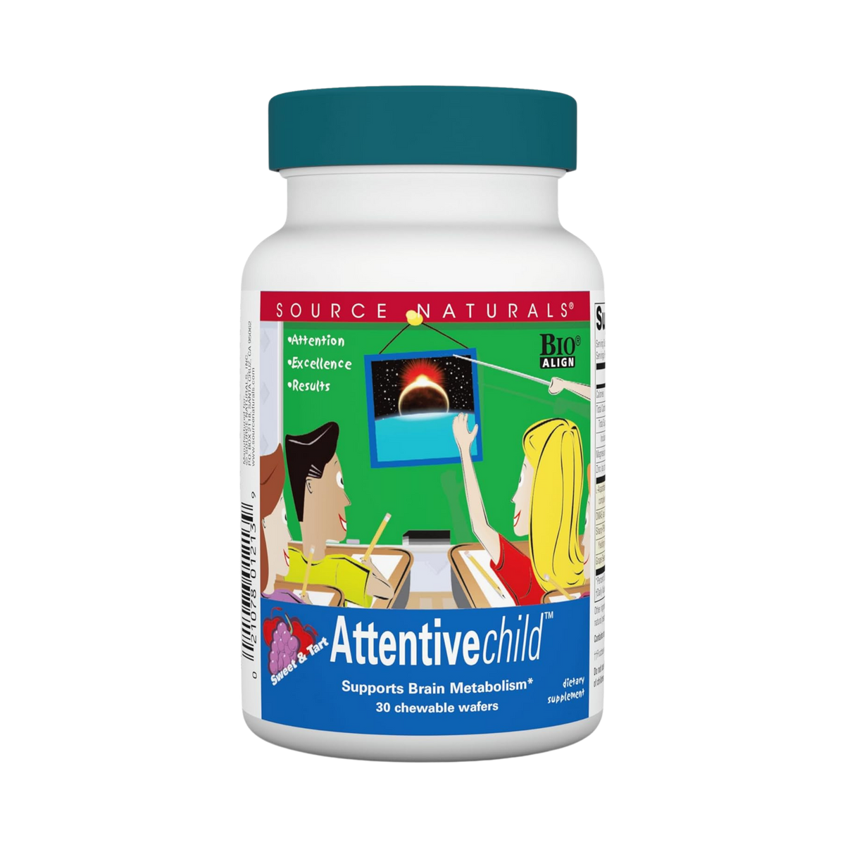 Source Naturals, Attentive Child, 30 Fruit Wafers