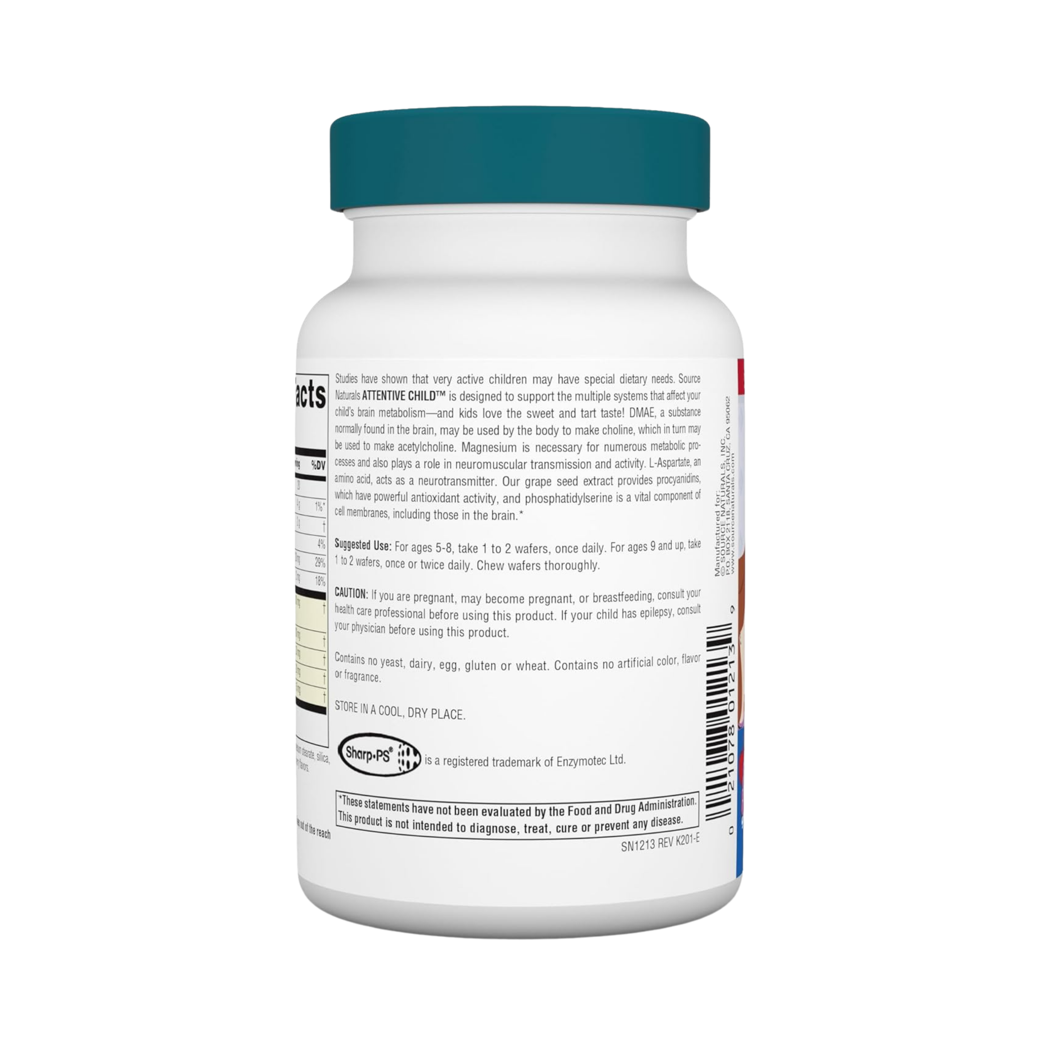 Source Naturals, Attentive Child, 30 Fruit Wafers