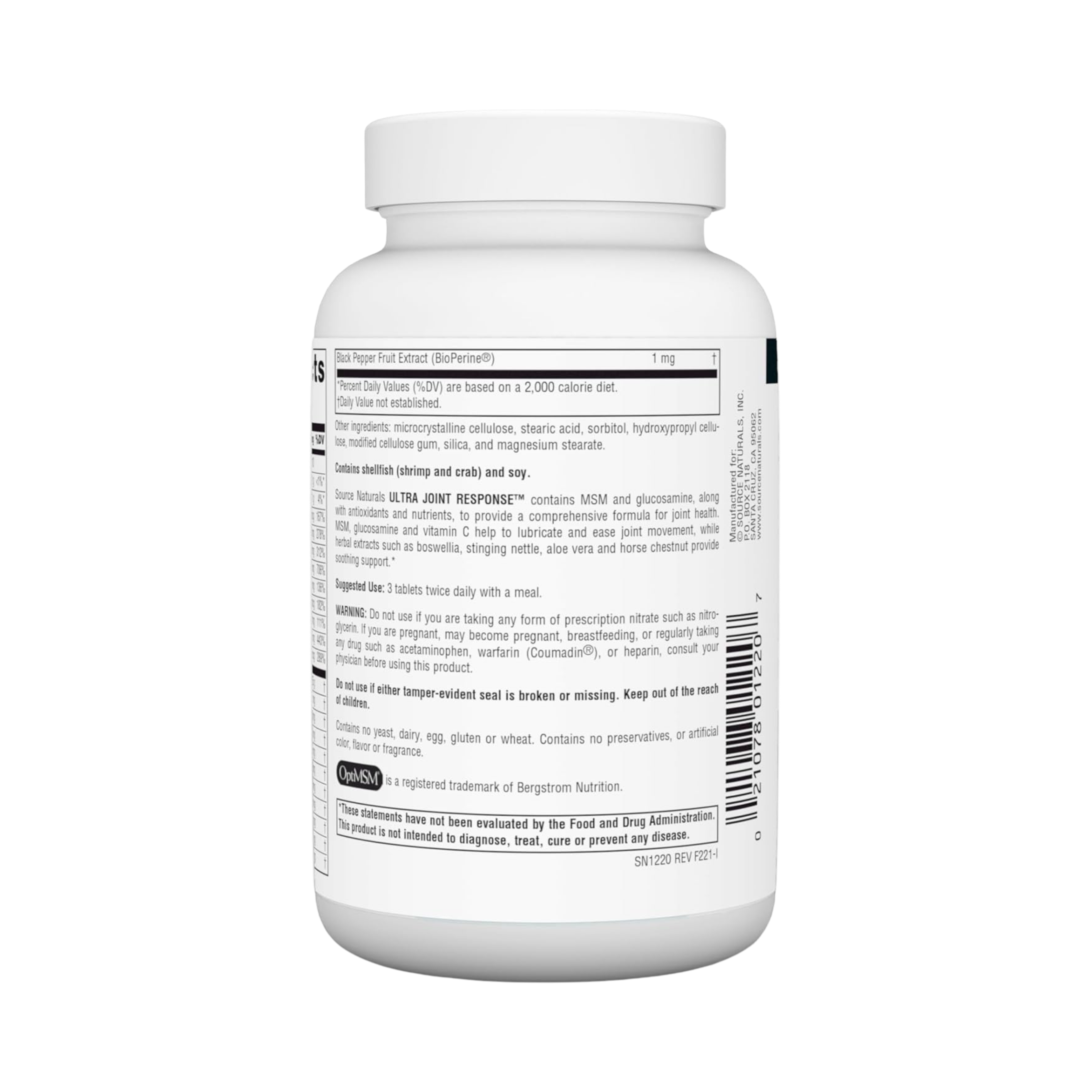 Source Naturals, Ultra Joint Response, 90 Tablets