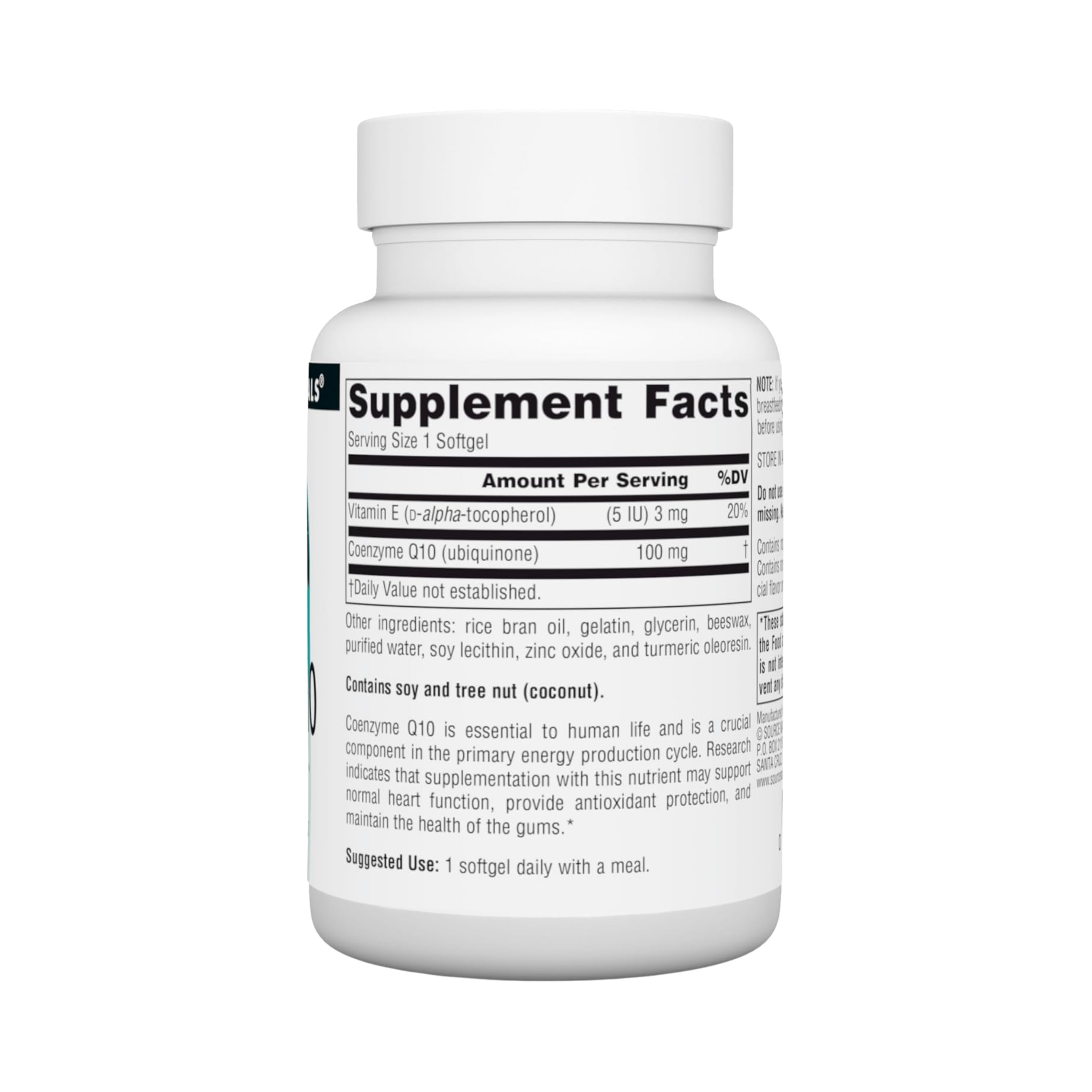 Source Naturals, Coenzyme Q10, 100 Mg, 90 Softgels