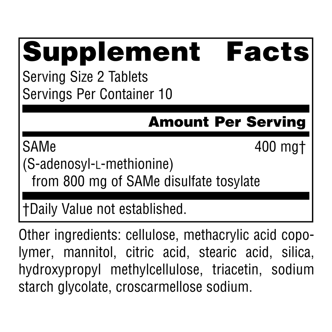 Source Naturals, SAMe, 200 Mg, 20 Tablets