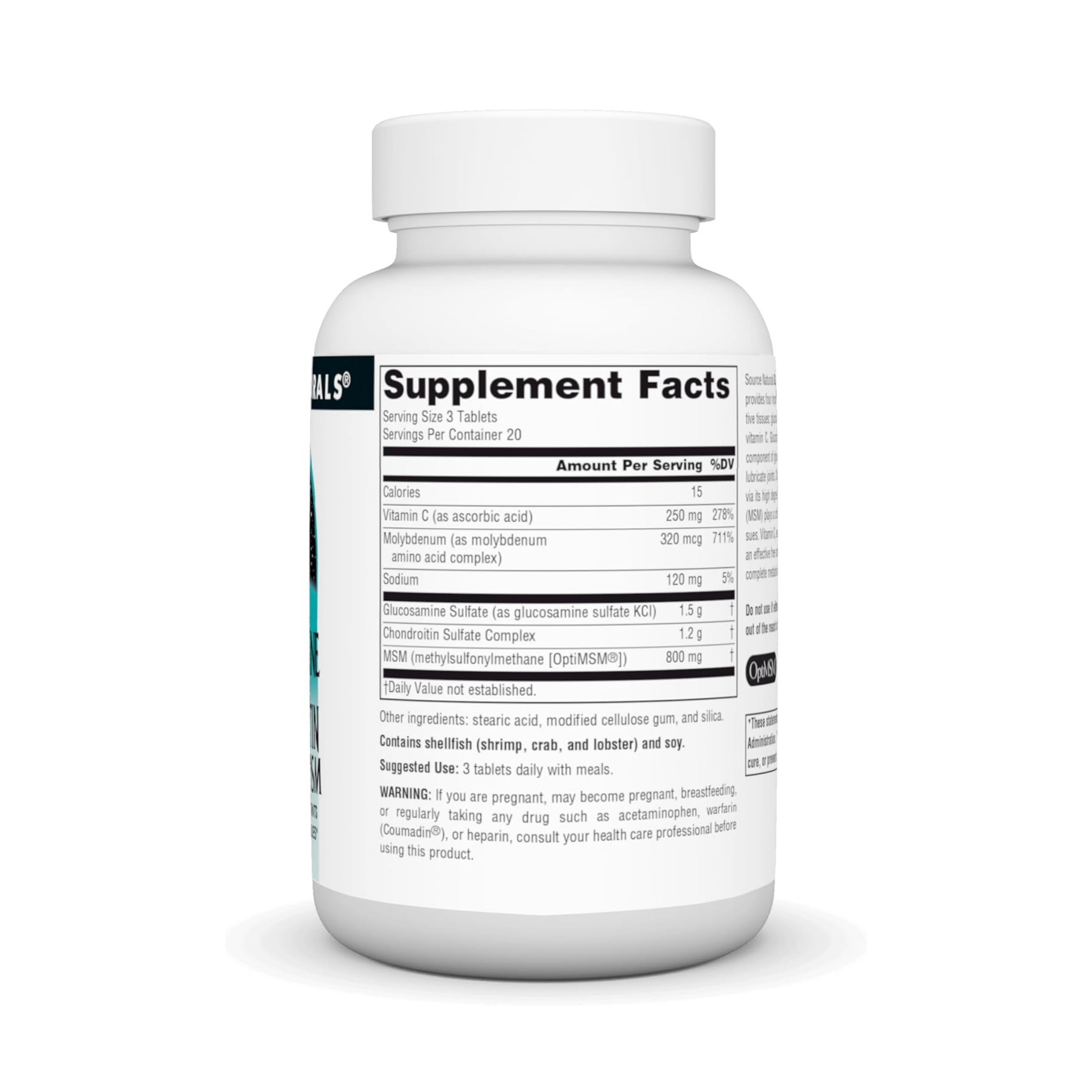 Source Naturals, Glucosamine Chondroitin Complex with MSM, 60 Tablets