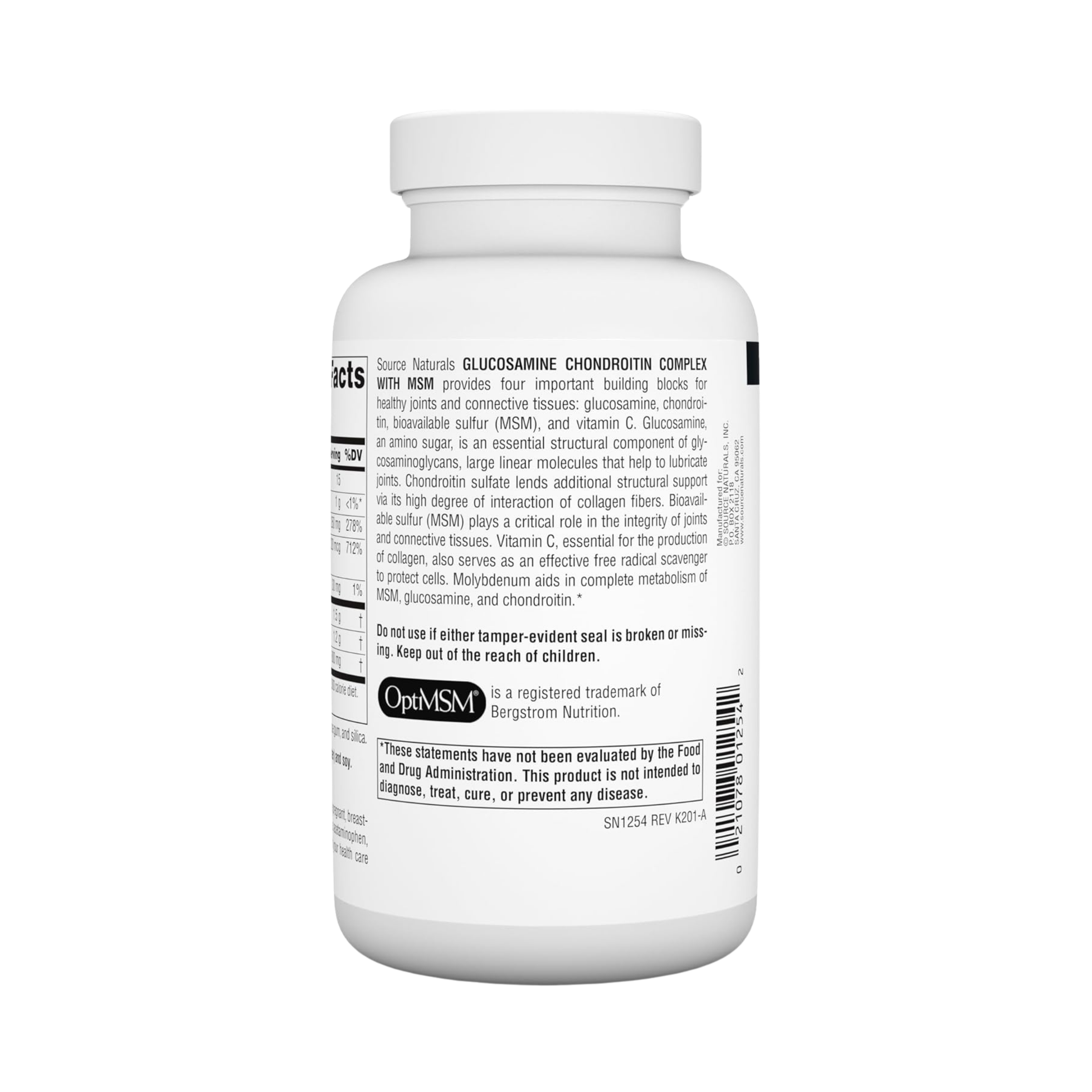 Source Naturals, Glucosamine Chondroitin Complex with MSM, 120 Tablets
